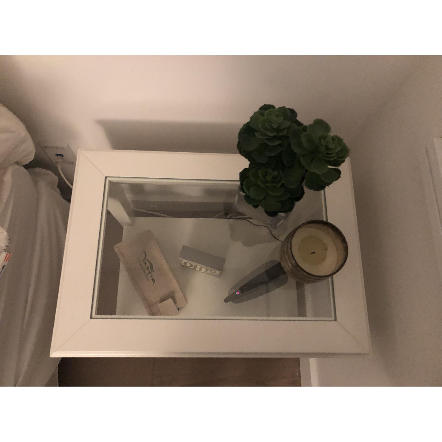 Ikea Liatorp Side Table w/ Glass Inlay - image-2