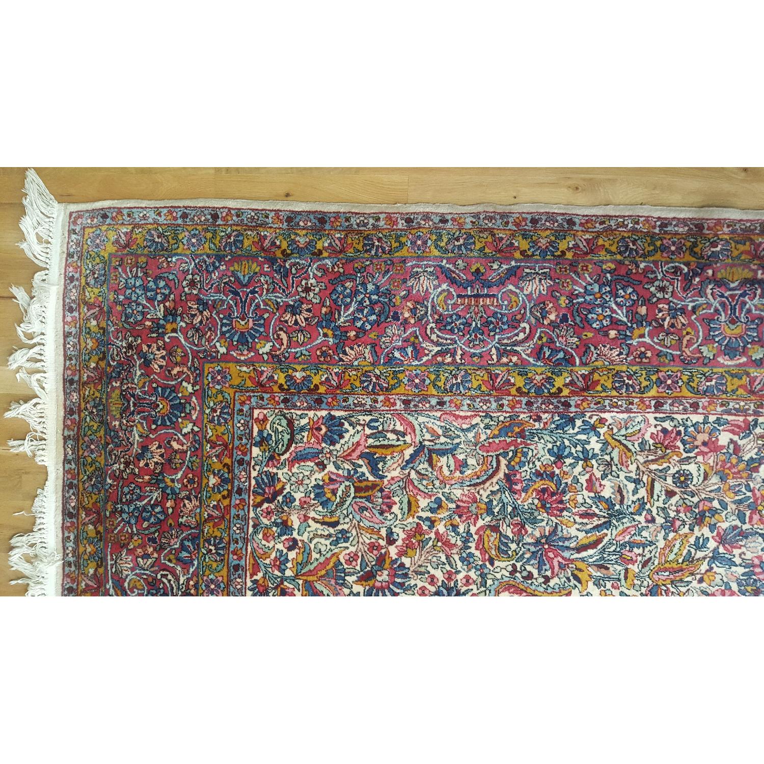 Vintage Lavar Kerman Persian Area Rug - image-2