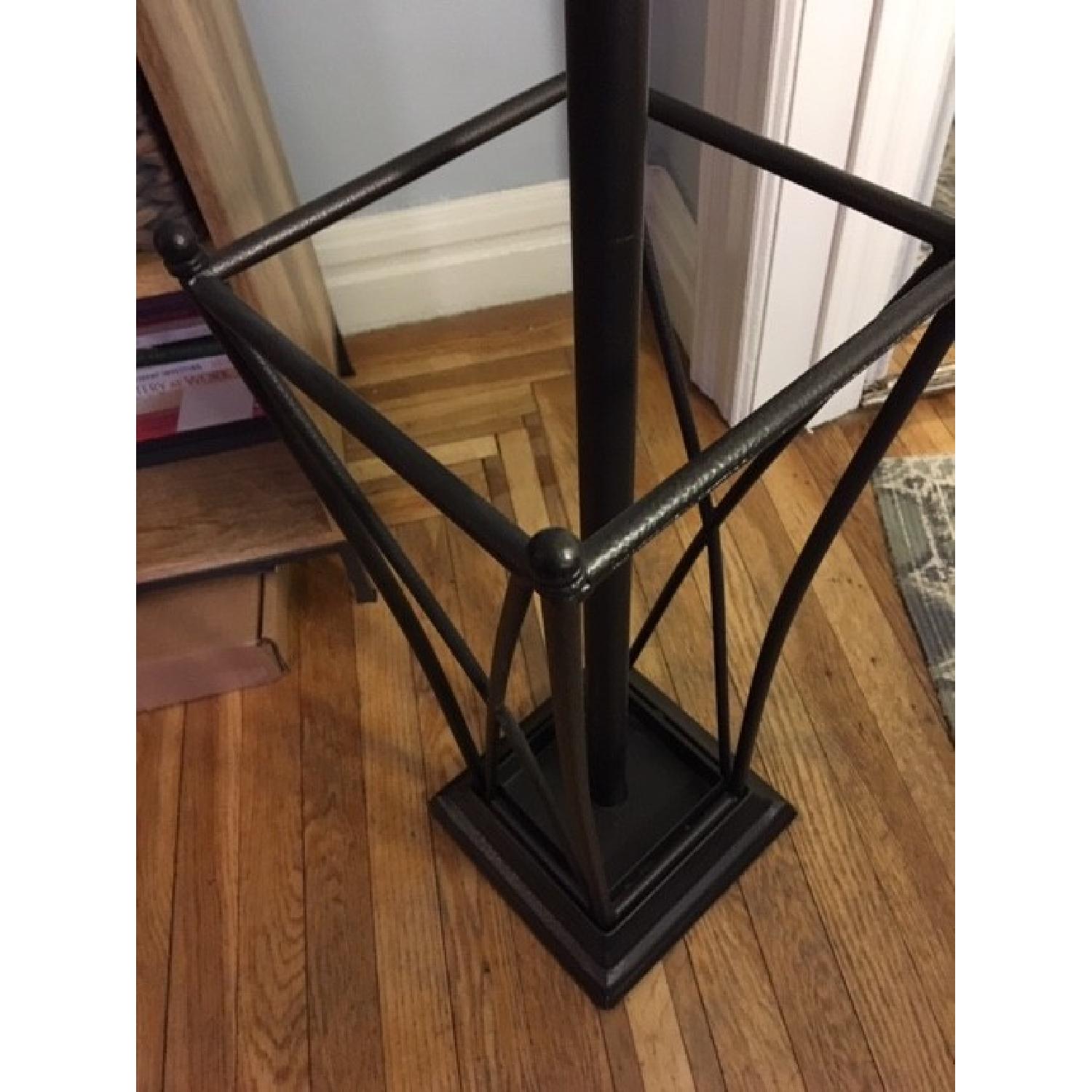 Black Metal Hall Tree w/ Umbrella Stand - image-2