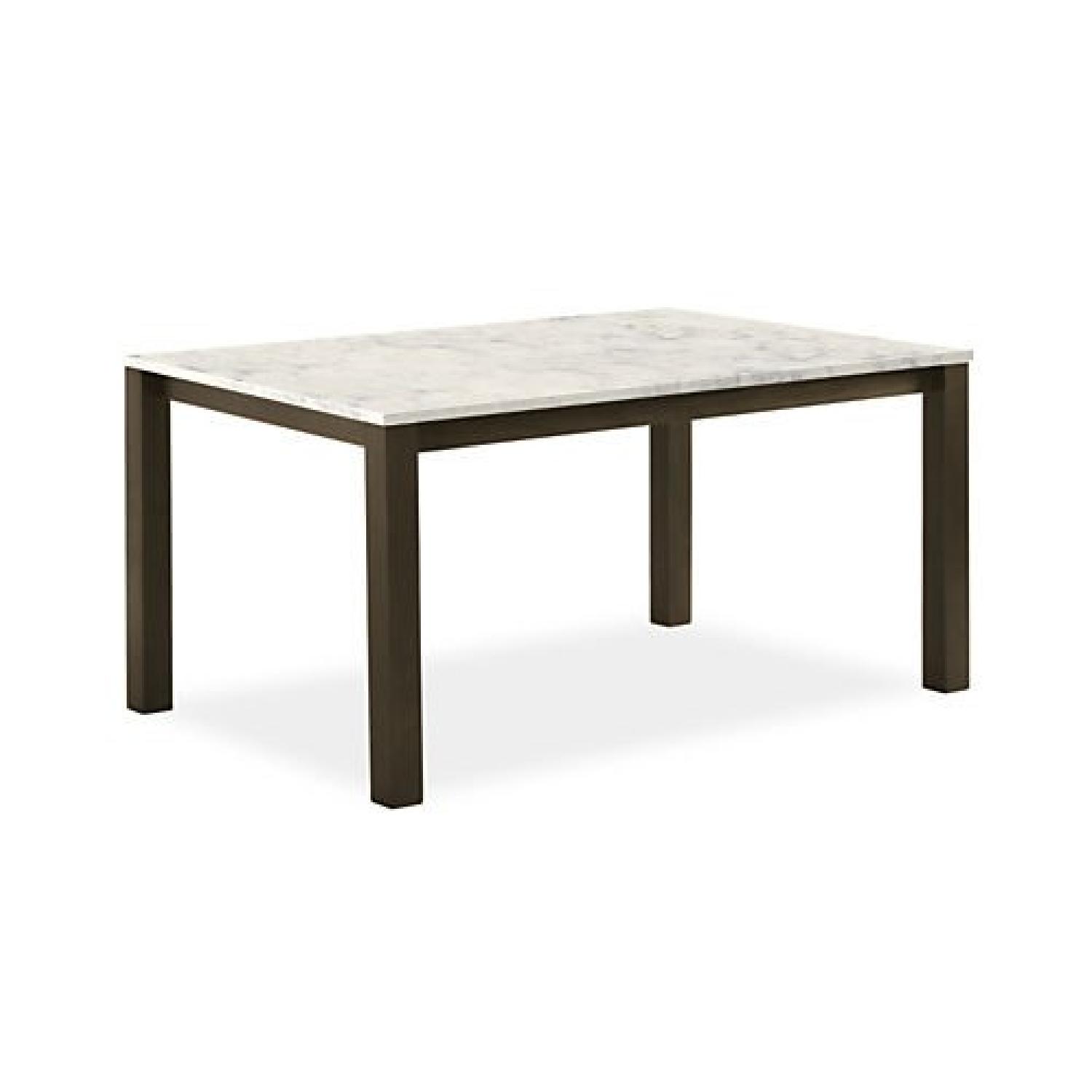 Room & Board Linden Dining Table w/ Marbled White Top - image-0