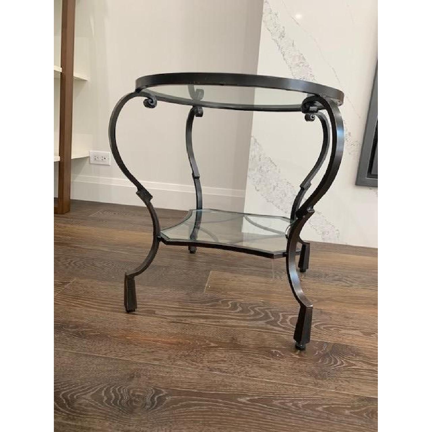 Pier 1 Chasca Glass & Iron End Tables - image-3