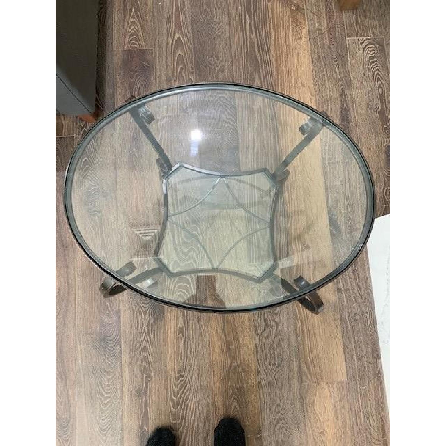 Pier 1 Chasca Glass & Iron End Tables - image-5