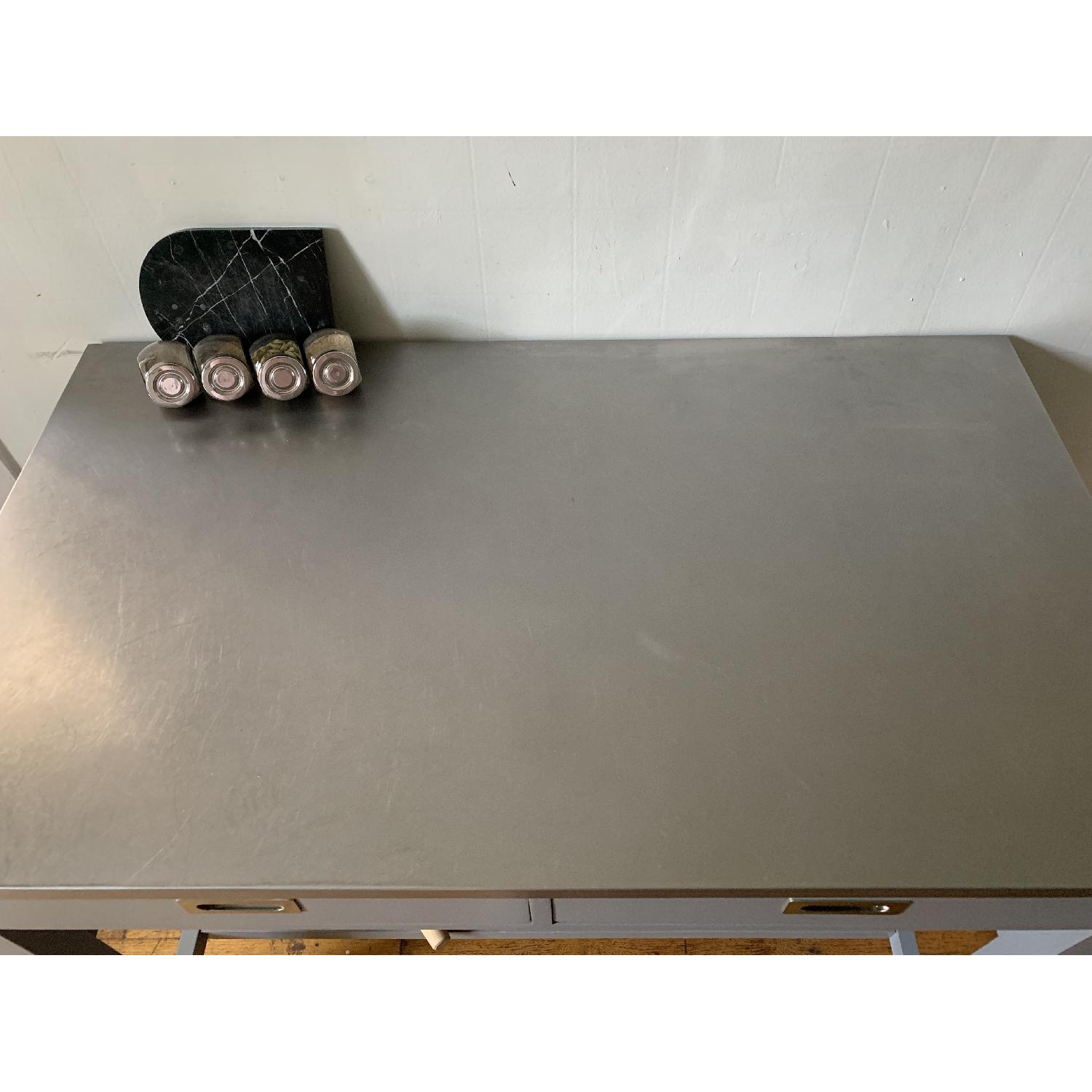 Crate & Barrel Sheridan Grey Kitchen Island - image-3