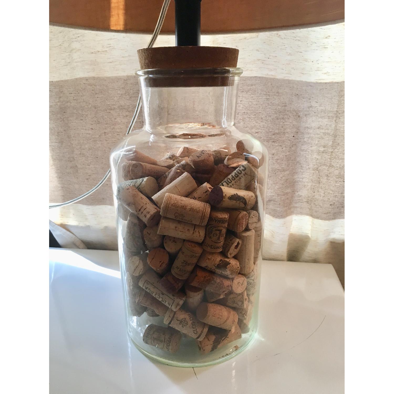 Cork Bottle Lamp w/ Wine Corks - image-3