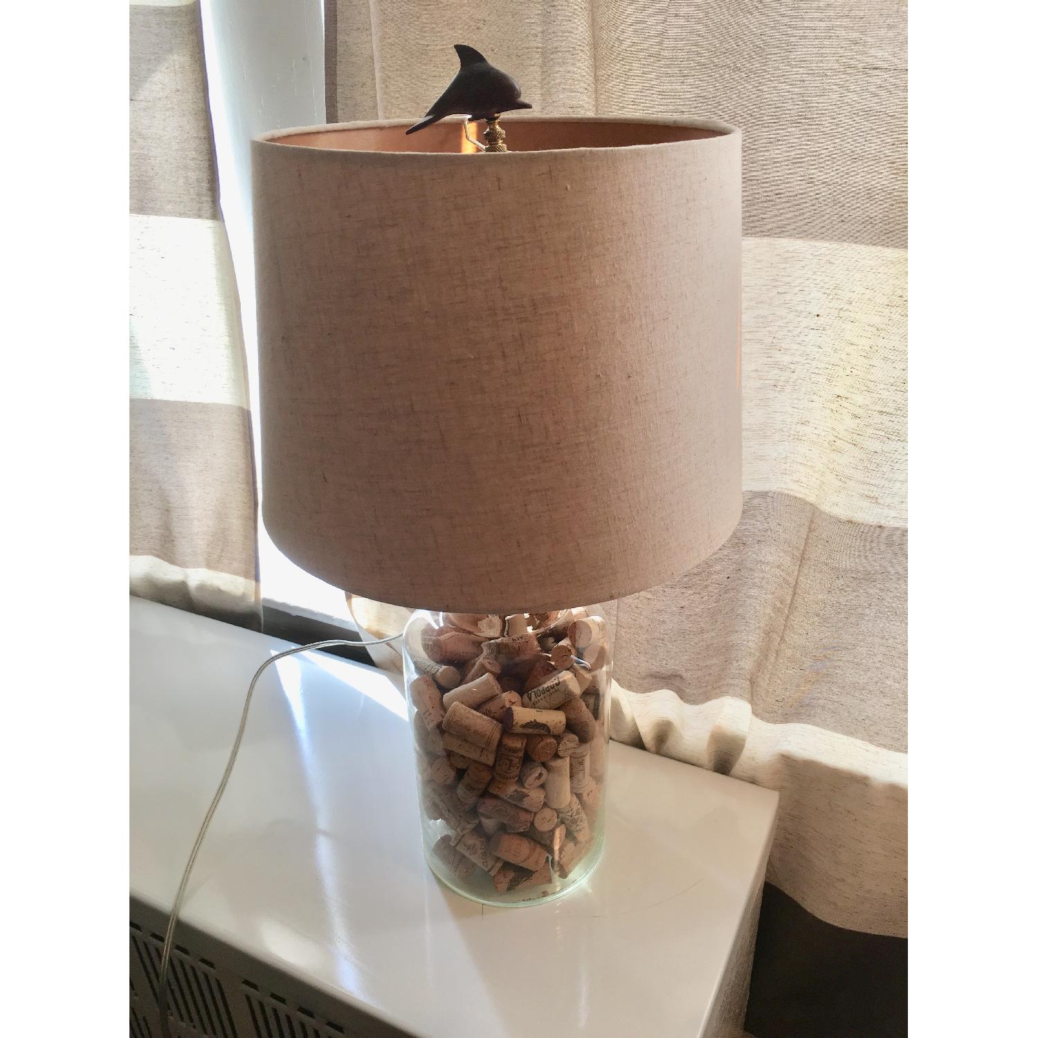 Cork Bottle Lamp w/ Wine Corks - image-4