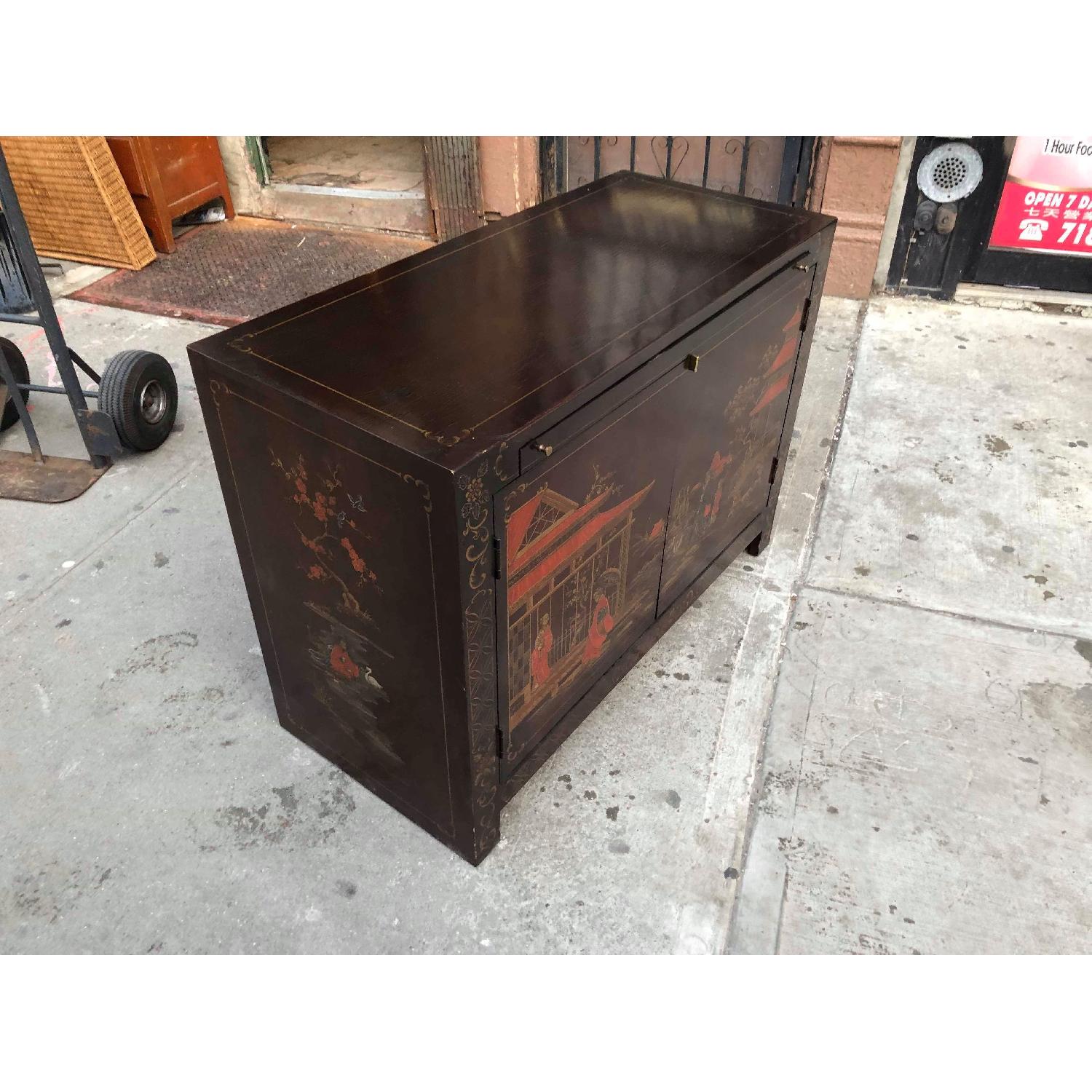 Vintage Oriental Style Sideboard/Media Cabinet - image-4