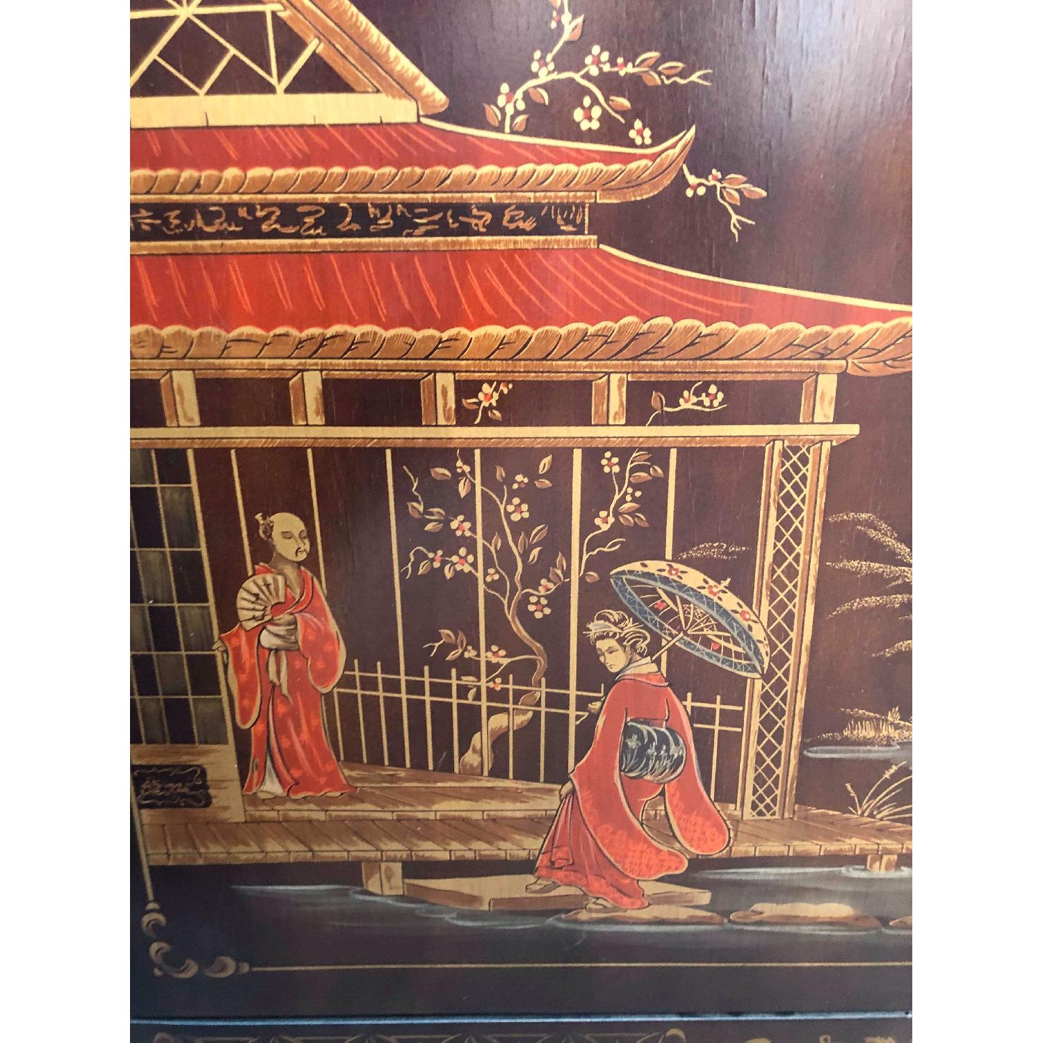 Vintage Oriental Style Sideboard/Media Cabinet - image-5