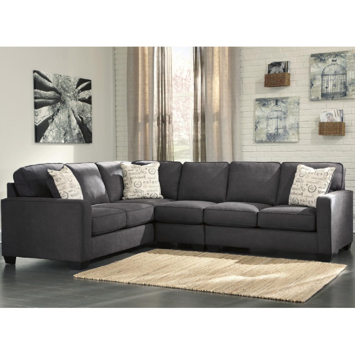 Ashley Alenya 3-Piece Sectional Sofa in Charcoal - image-1