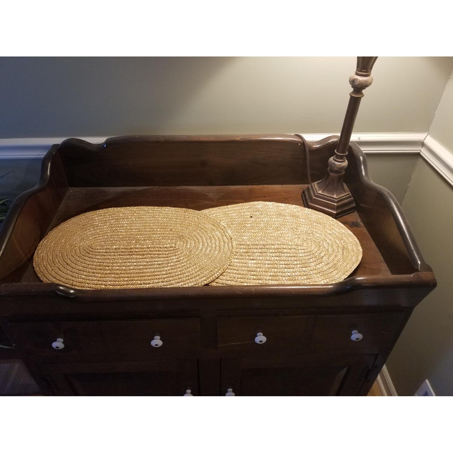 Dark Brown Wood Dry Sink/Bar - image-2