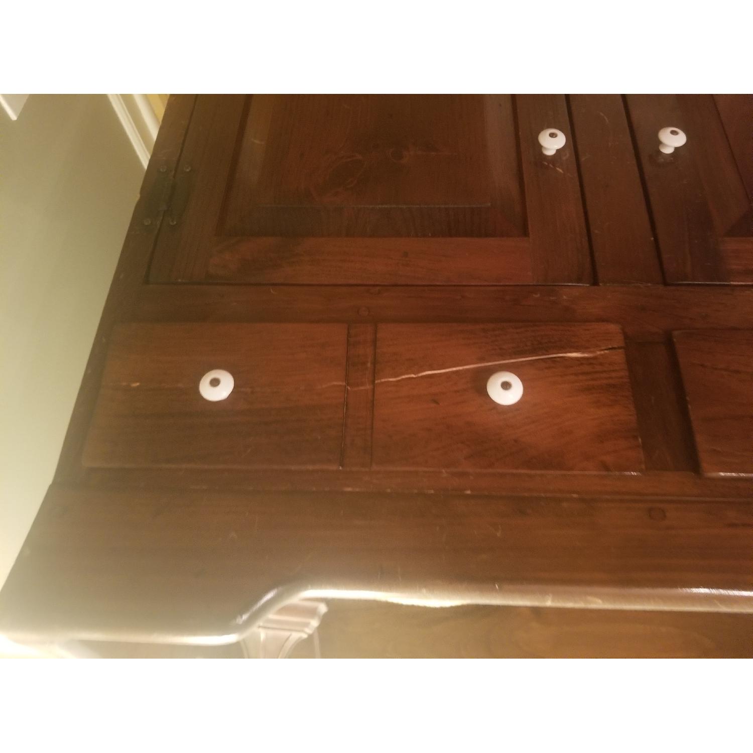 Dark Brown Wood Dry Sink/Bar - image-5