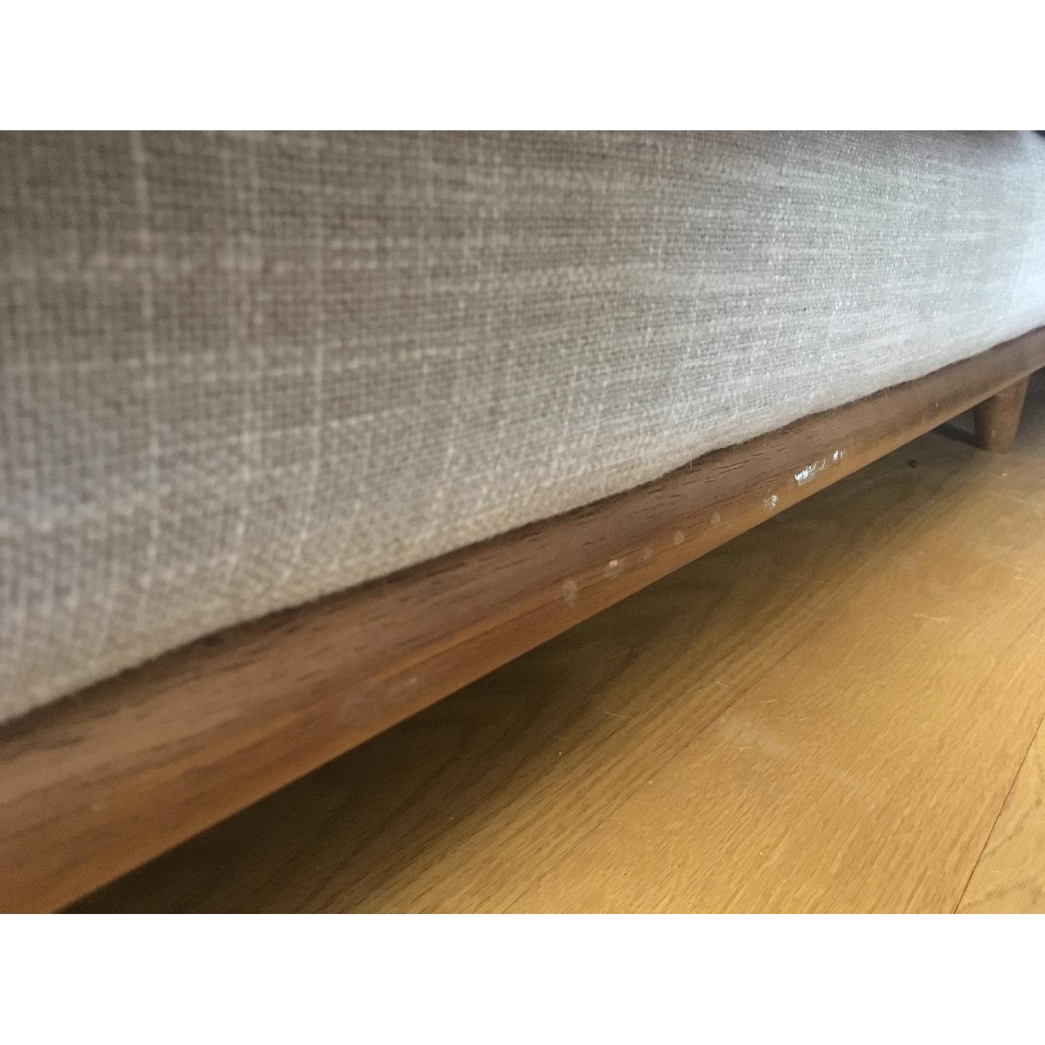 Article Timber Sofa in Rain Cloud Gray & Honey Oak - image-3