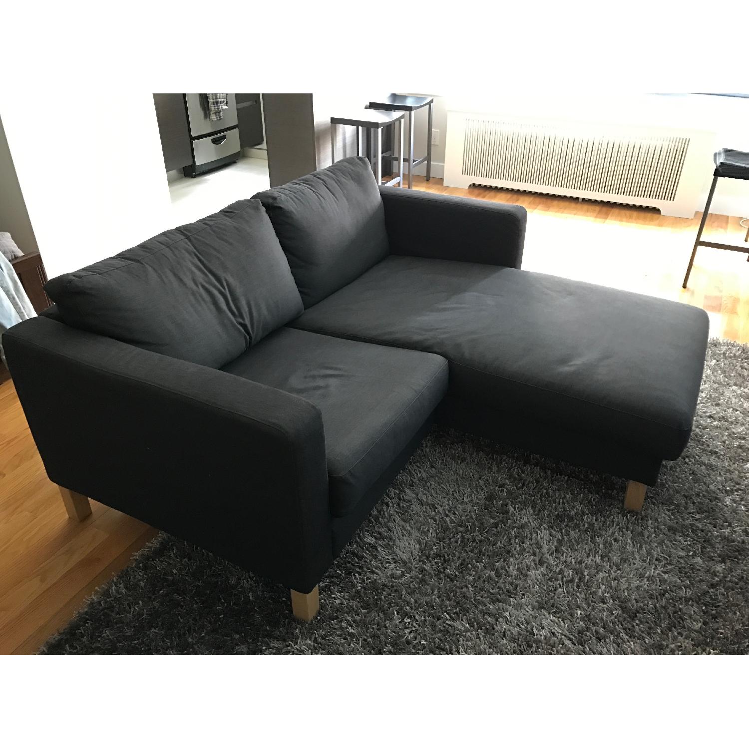 Ikea Karlstad Single Seater w/ Chaise - image-1
