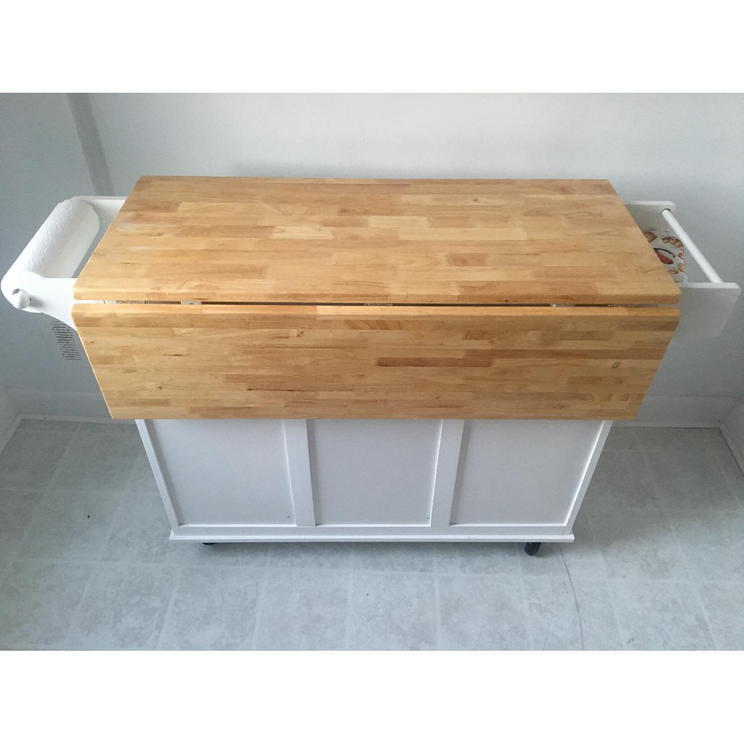 Kitchen Island w/ Expandable Counter - image-3
