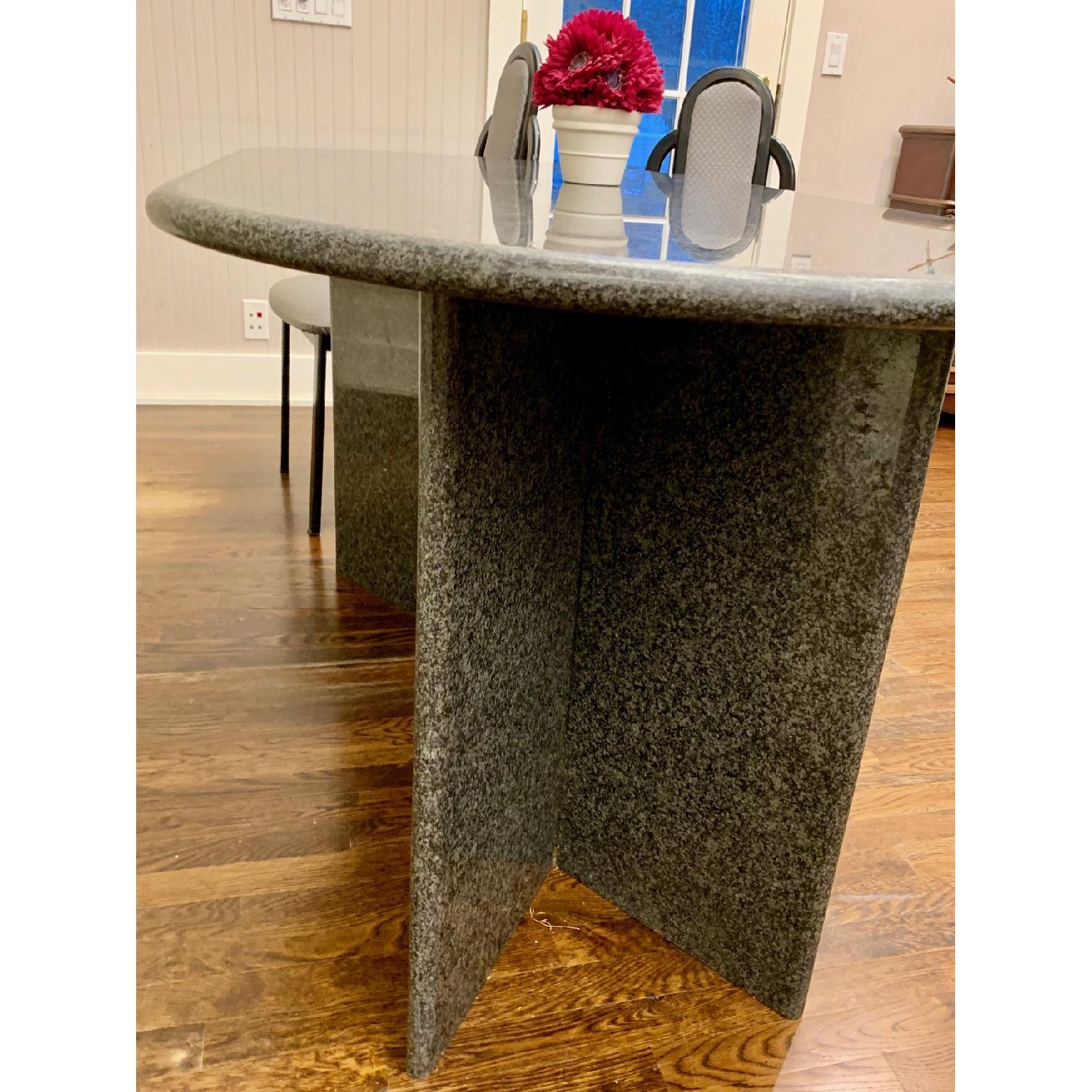 Granite Top Dining Table w/ 4 Chairs - image-2