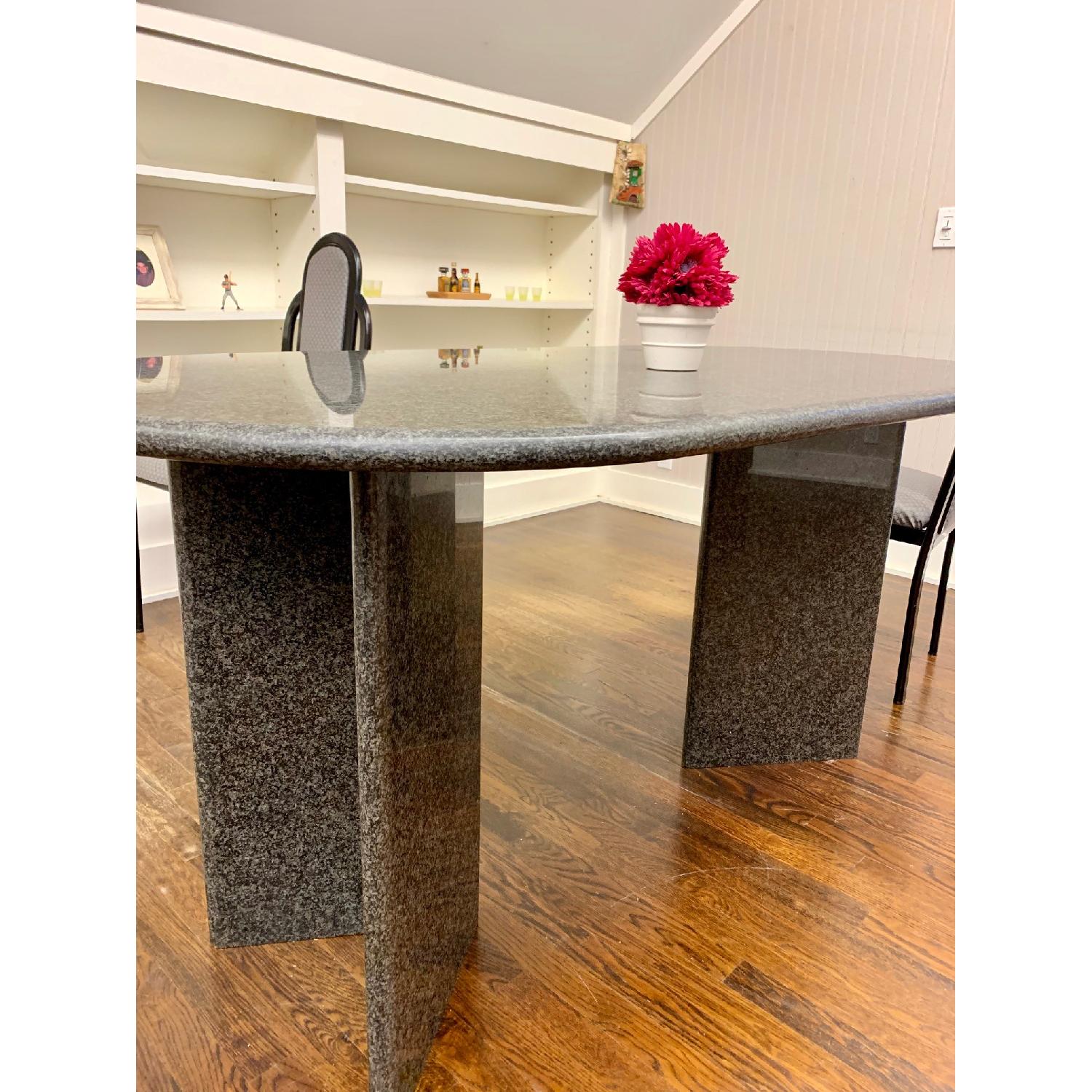 Granite Top Dining Table w/ 4 Chairs - image-3