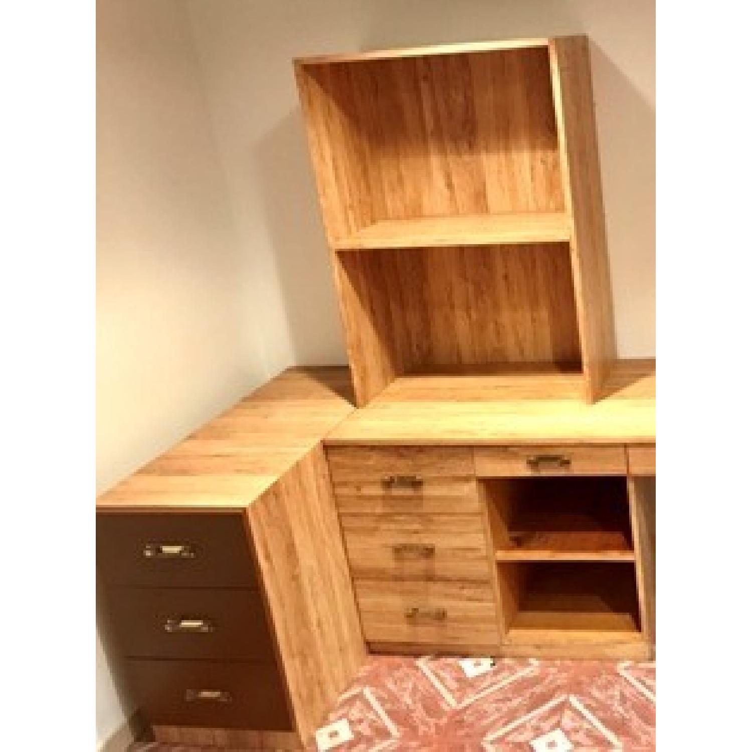 Oak Wall Unit/Desk - image-3