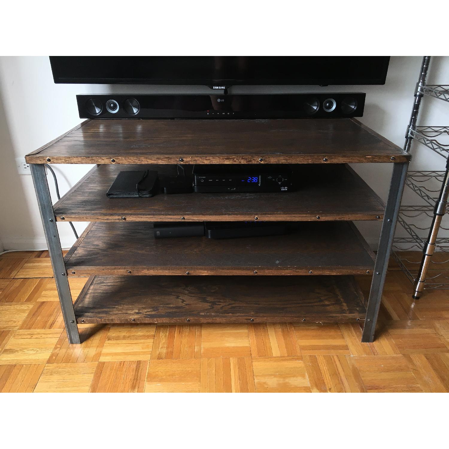 Antique Industrial Style Media Storage Shelves - image-2