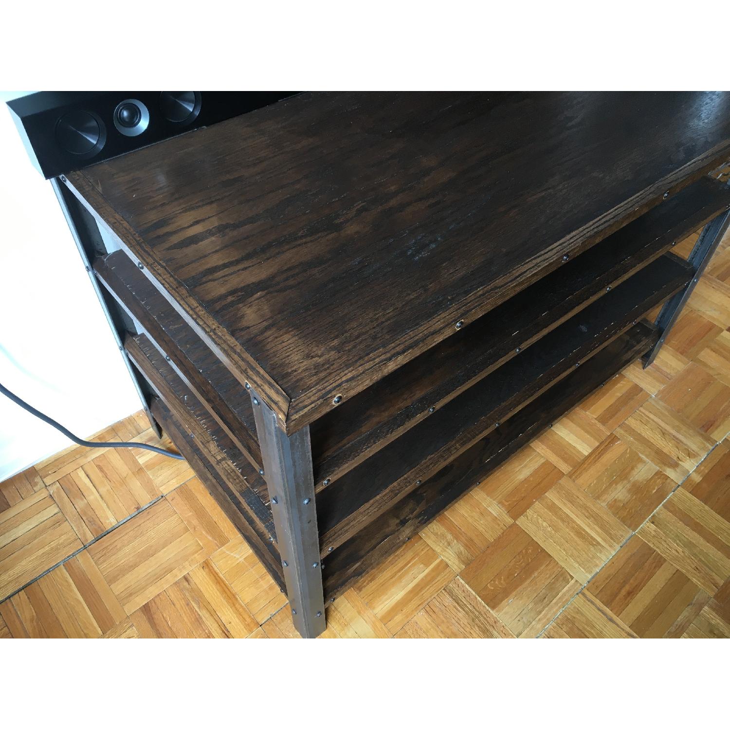 Antique Industrial Style Media Storage Shelves - image-4