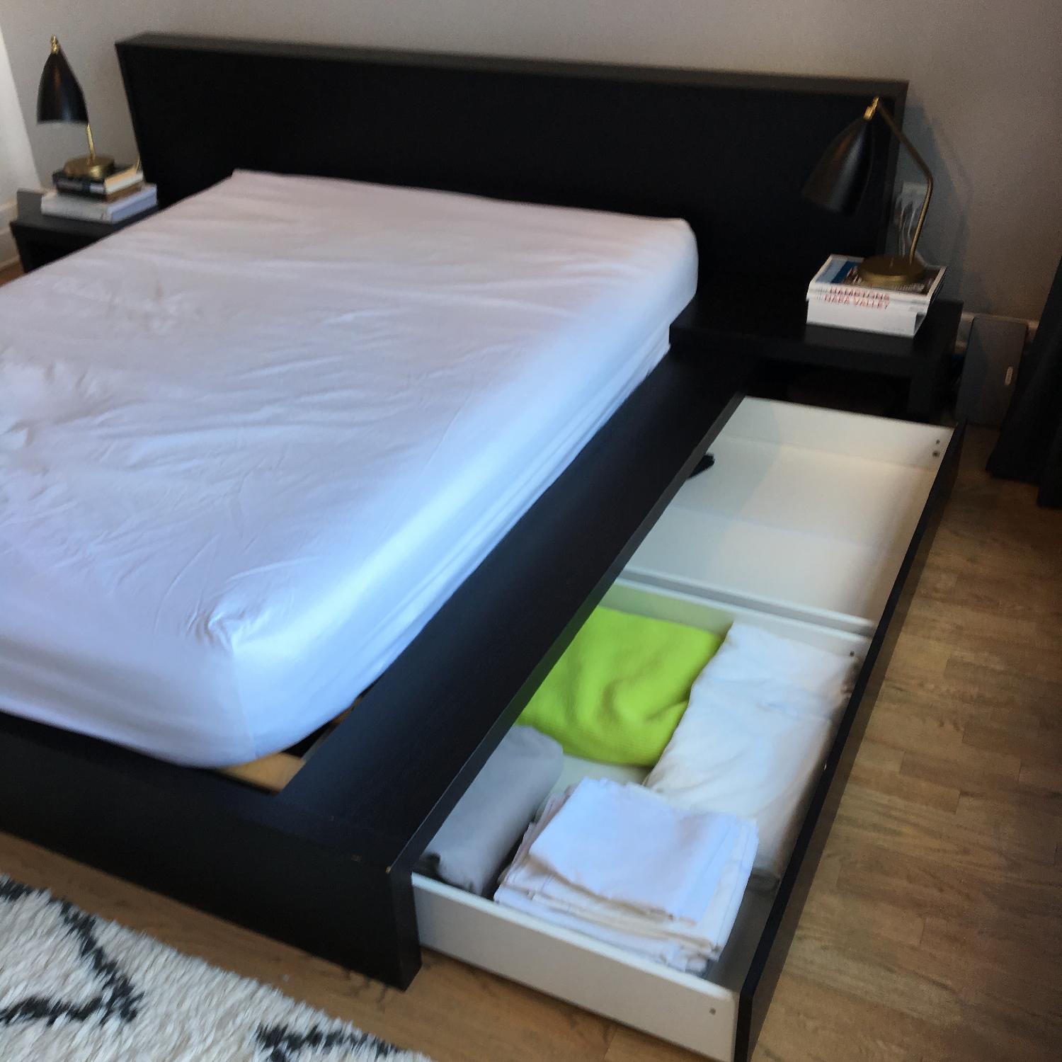 BoConcept Limo Queen Bed Frame & Nightstands in Black Wenge - image-6