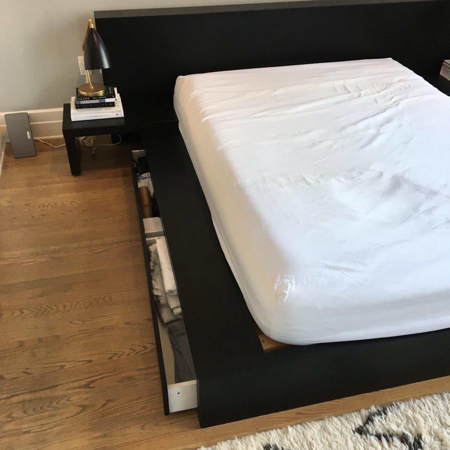 BoConcept Limo Queen Bed Frame & Nightstands in Black Wenge - image-9