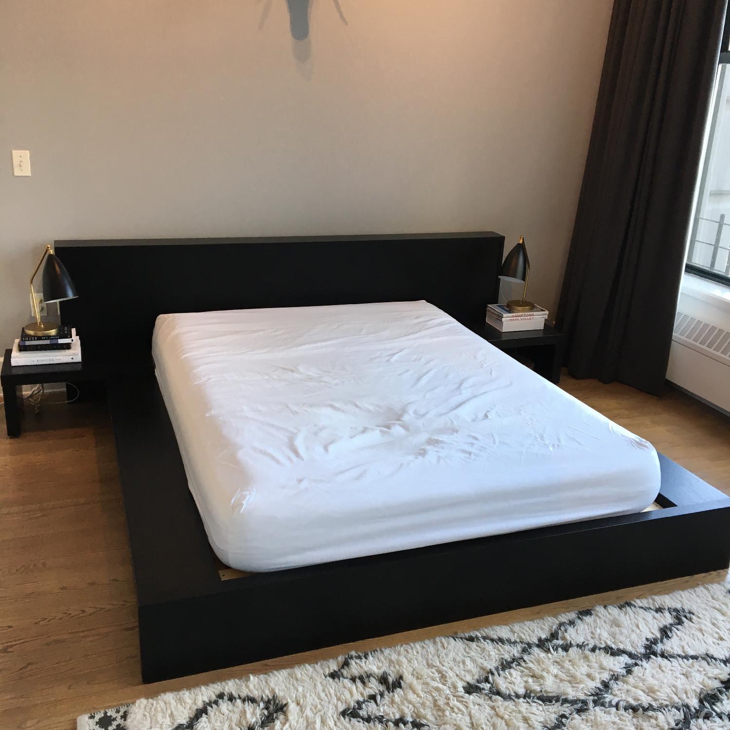 BoConcept Limo Queen Bed Frame & Nightstands in Black Wenge - image-11