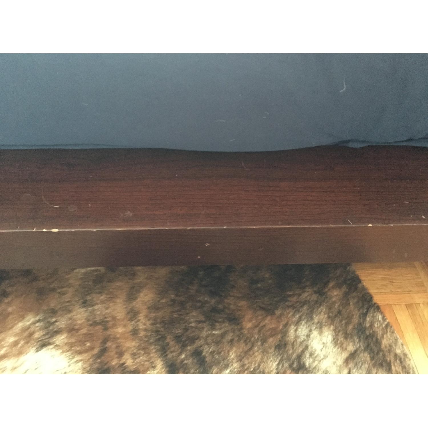 Dark Wood Contemporary Queen Bed Frame - image-8