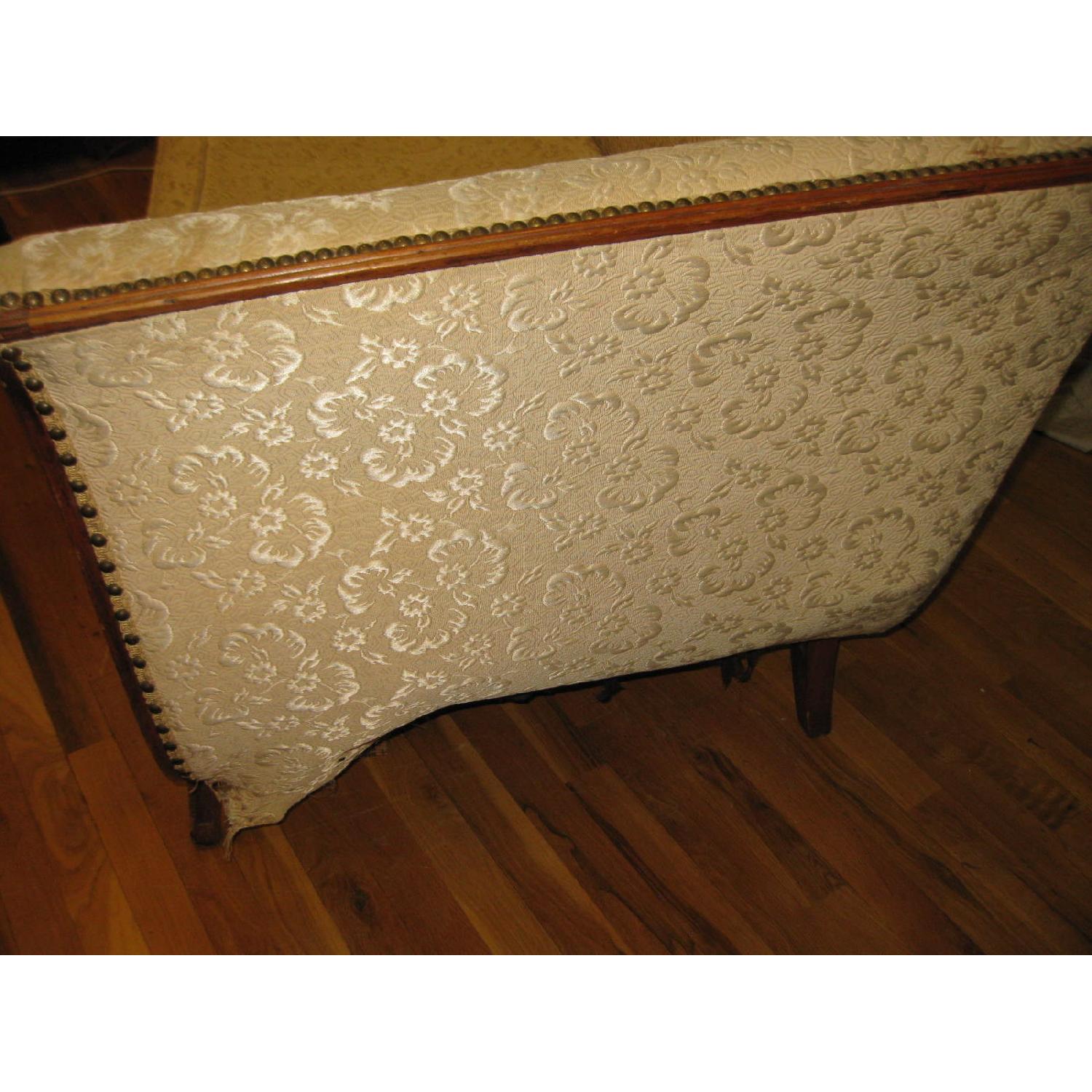 1940s Oak Wood Frame Sofa - image-3