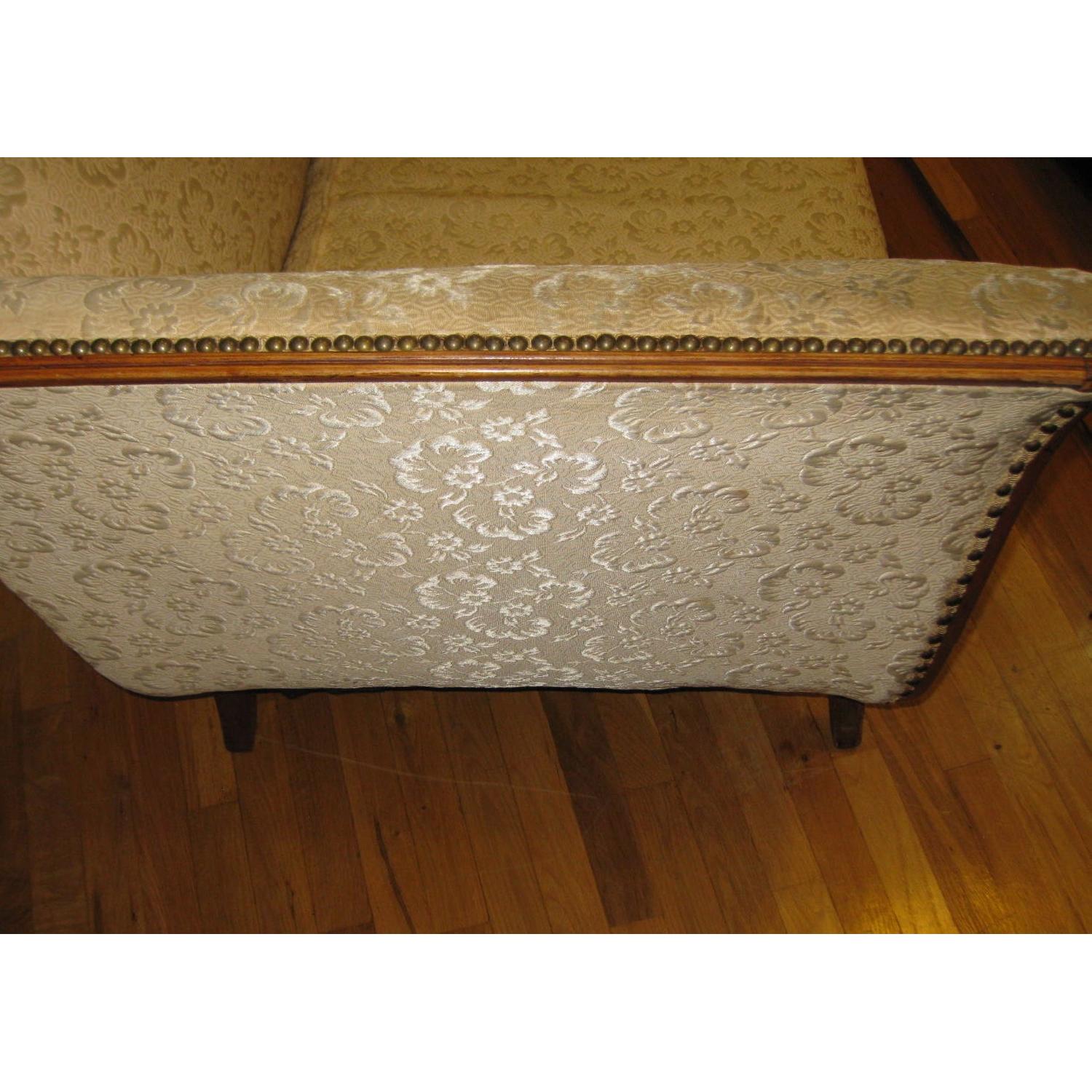 1940s Oak Wood Frame Sofa - image-4