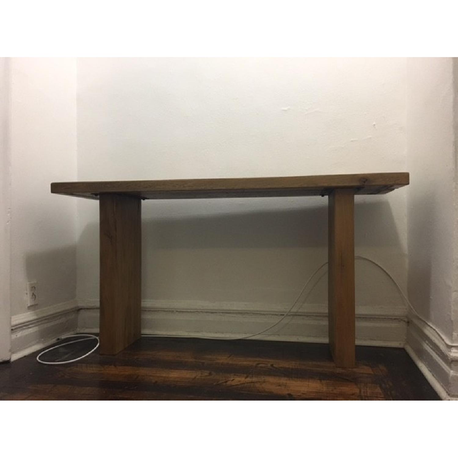 Restoration Hardware Reclaimed Solid Russian Oak Console Table - image-1