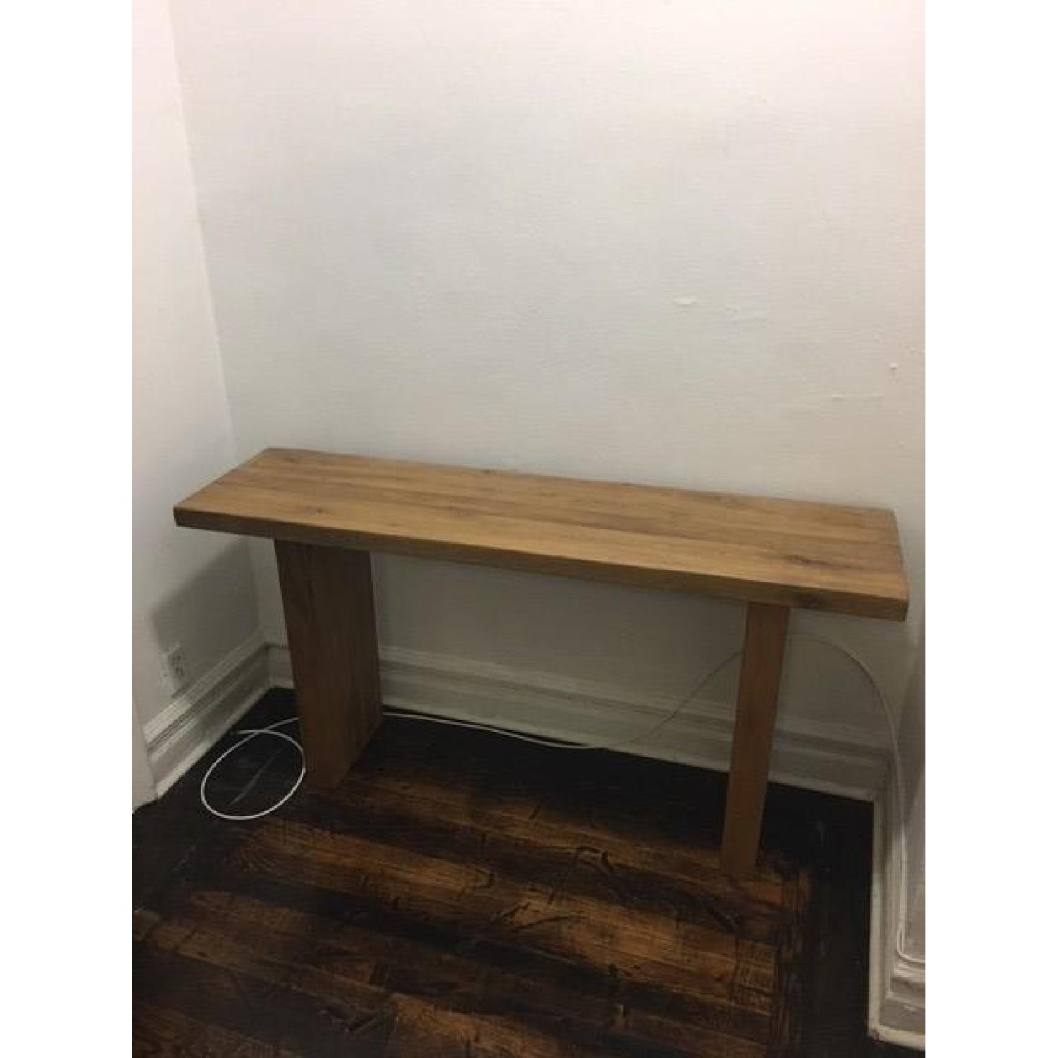 Restoration Hardware Reclaimed Solid Russian Oak Console Table - image-2