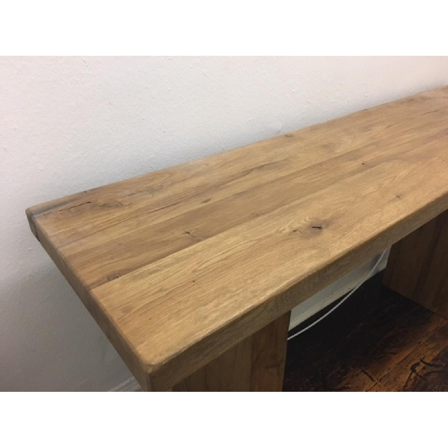 Restoration Hardware Reclaimed Solid Russian Oak Console Table - image-3