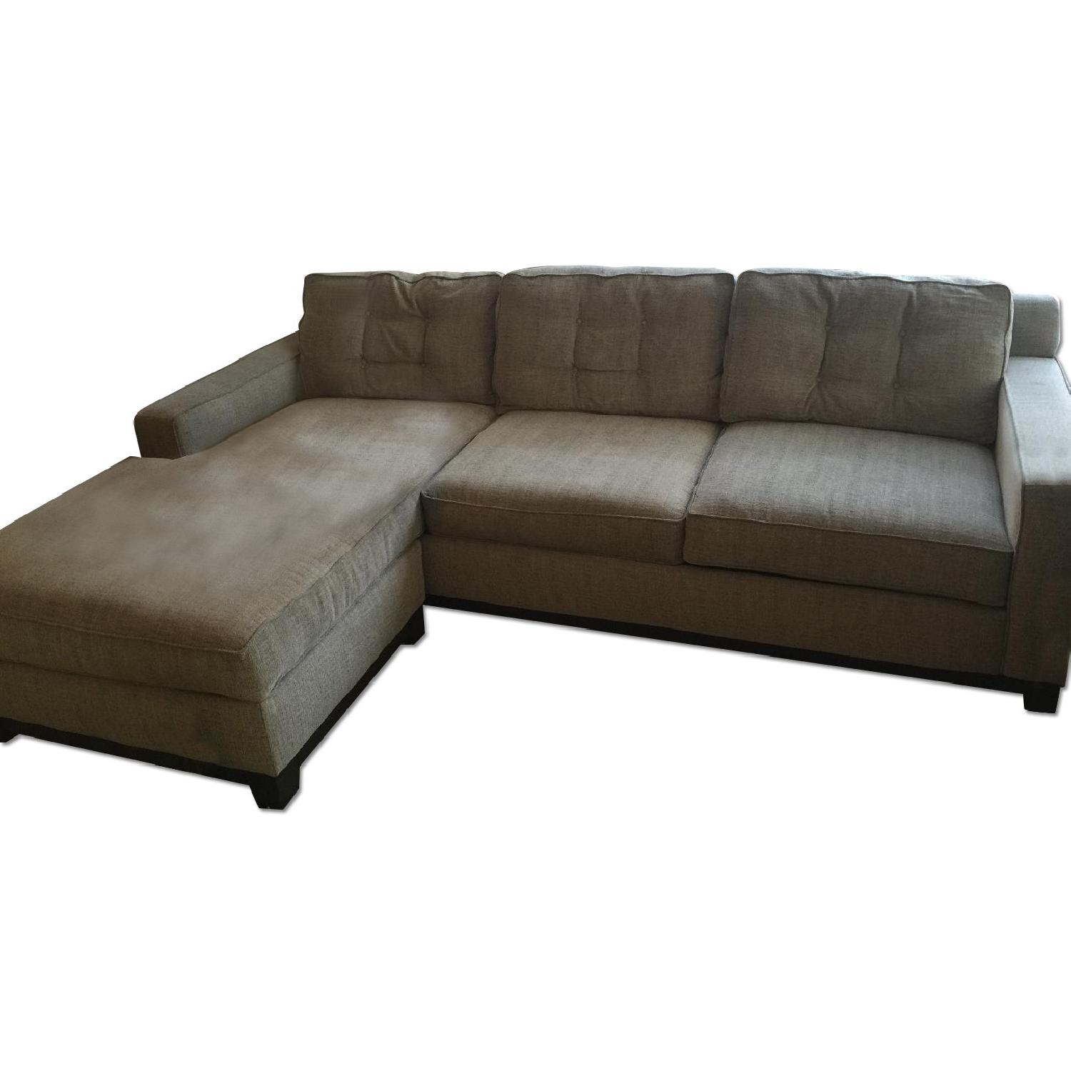 Macy's Clarke Fabric 2Piece Sectional Queen Sleeper Sofa AptDeco