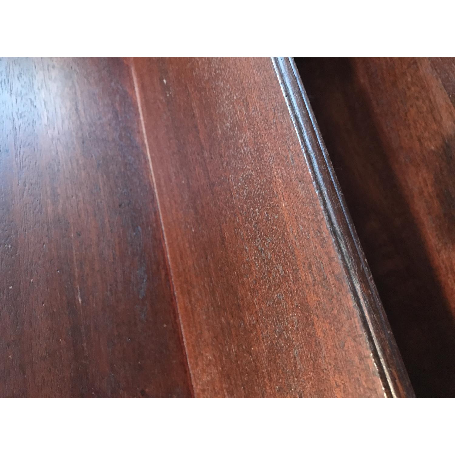 Red Hardwood Tiered & Scalloped Bookshelf - image-3