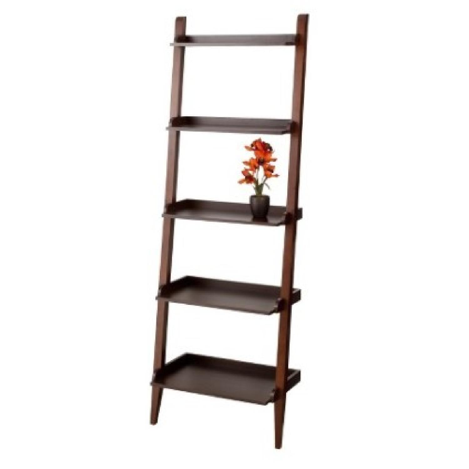Vintage Crate & Barrel Leaning Bookcase AptDeco