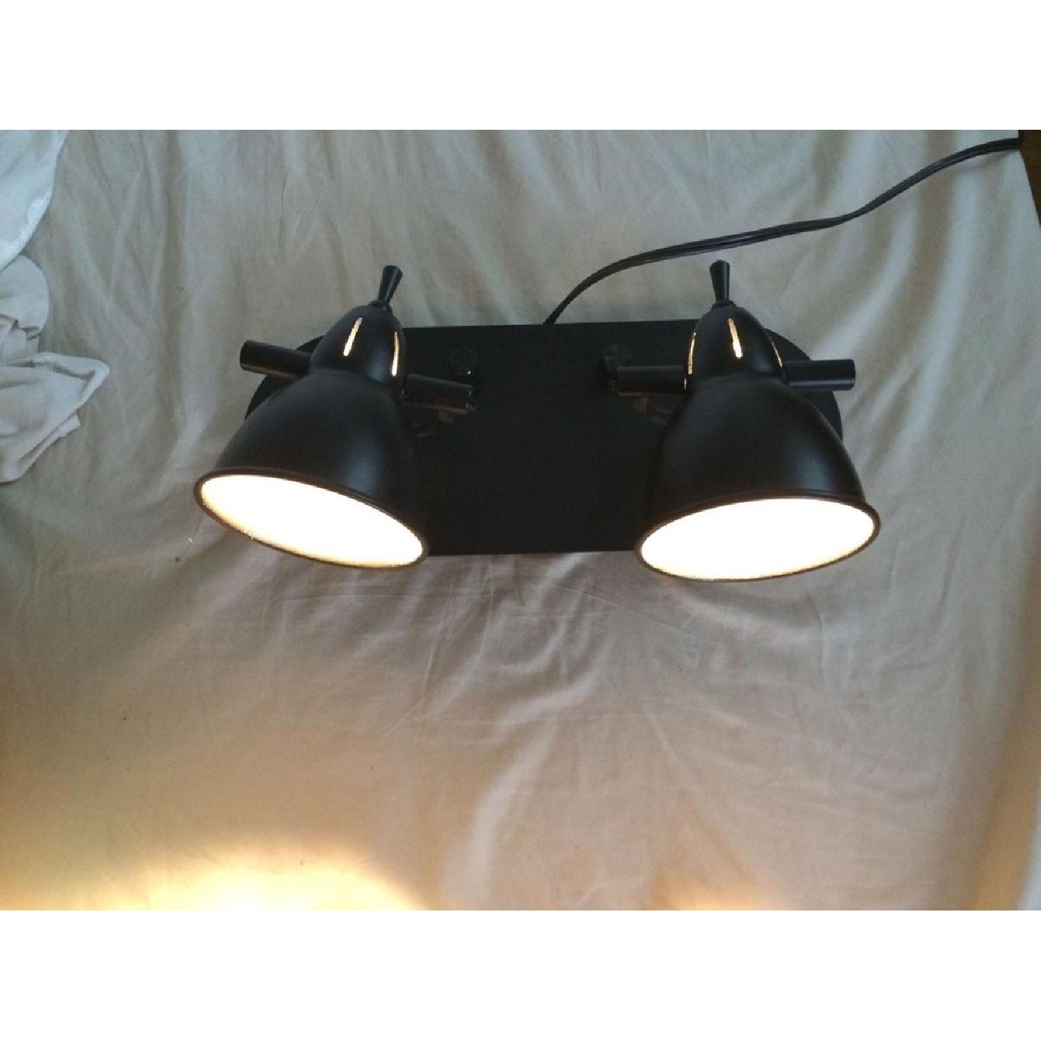 LED Brown Two Head Wall Lamp - image-2