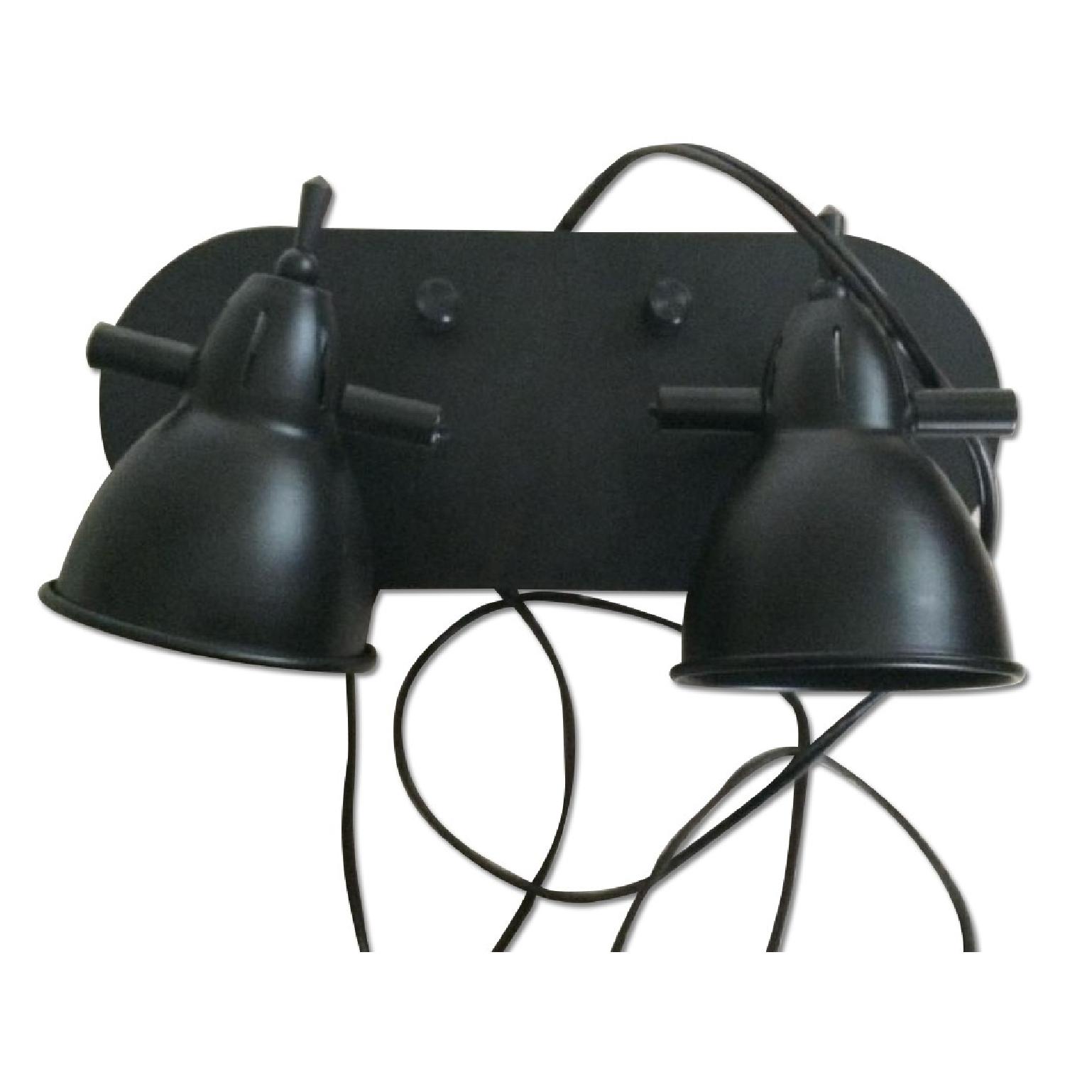 LED Brown Two Head Wall Lamp - image-0