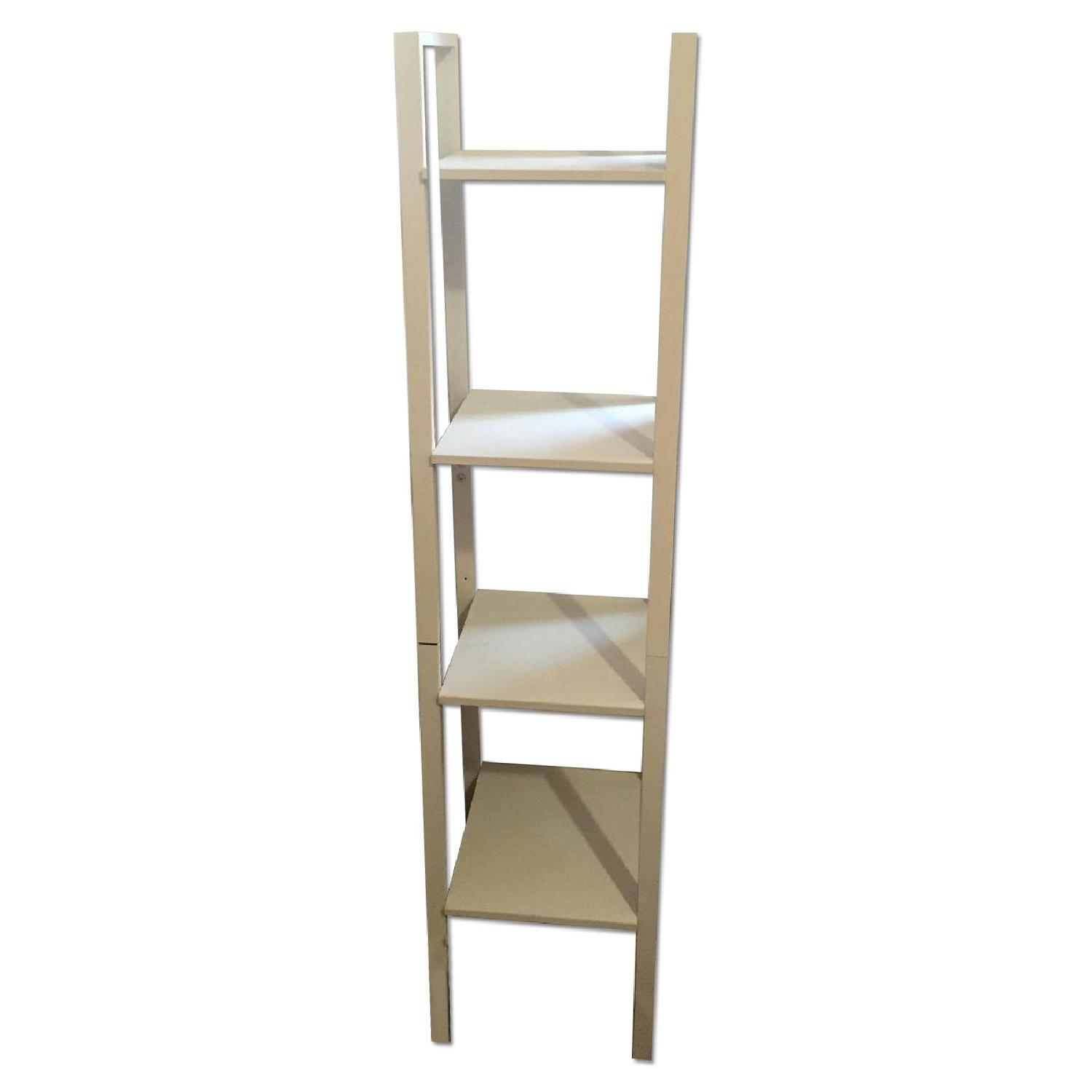 White 4 Shelf Bookcase AptDeco