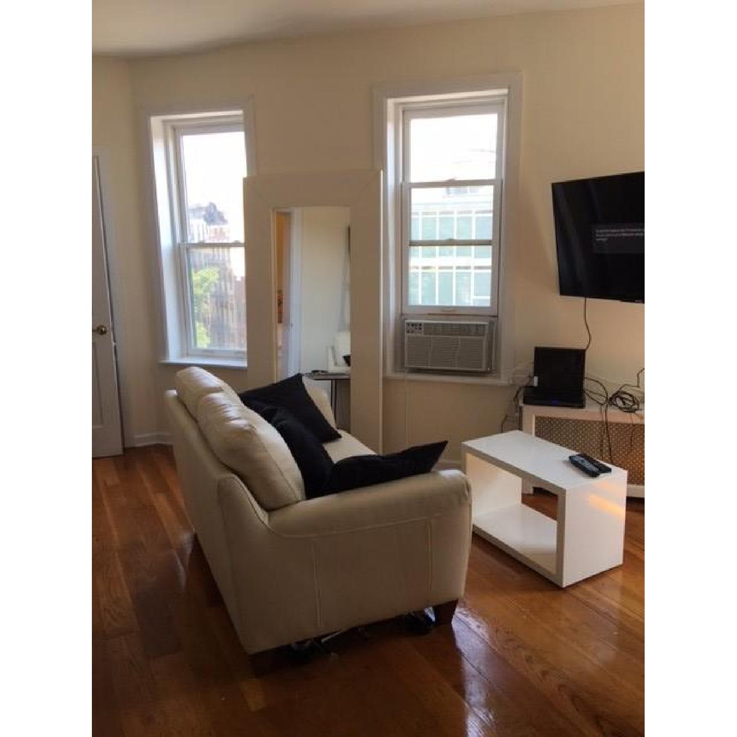 Macy's Cream Loveseat - image-3