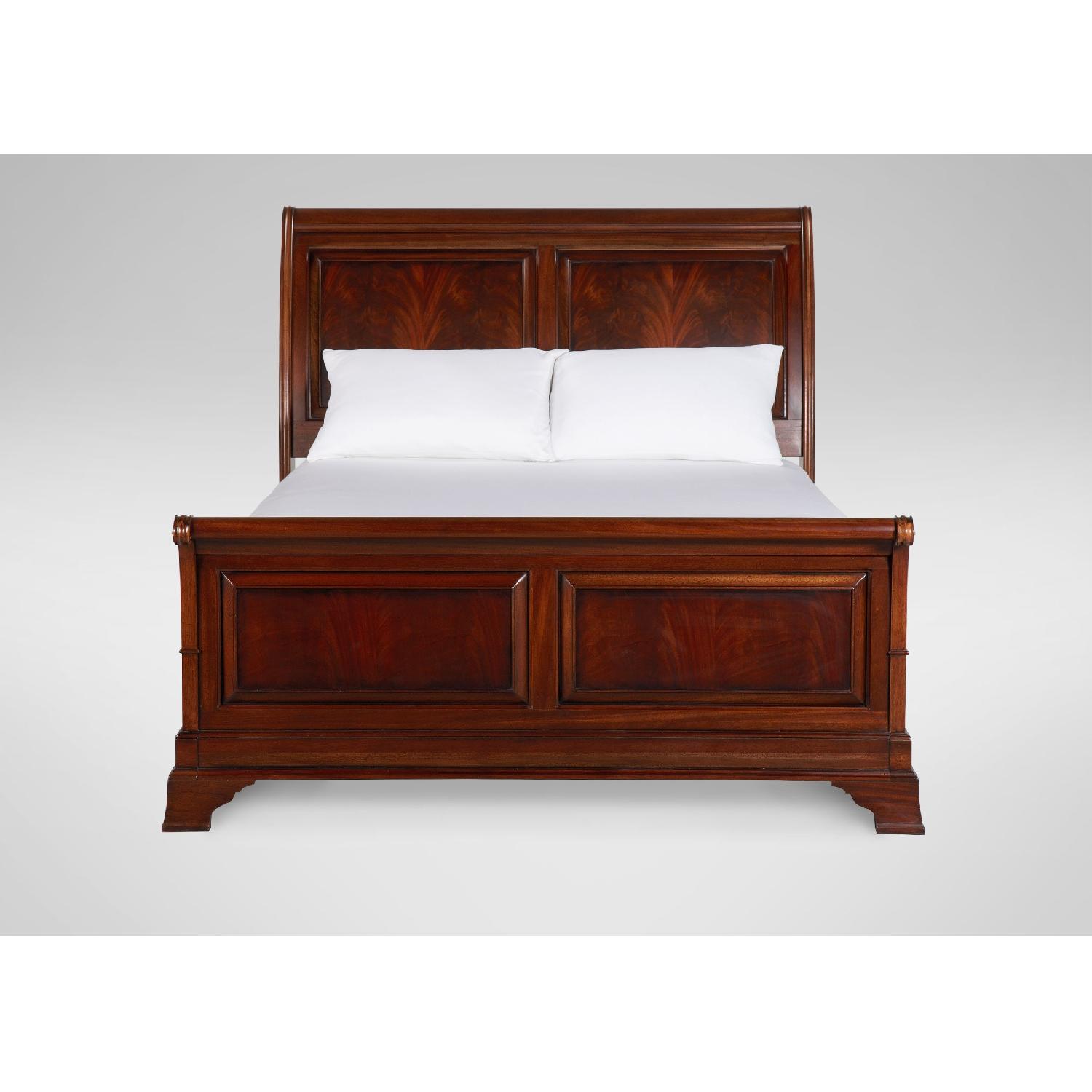 Ethan Allen Somerset Full Size Sleigh Bed Frame AptDeco