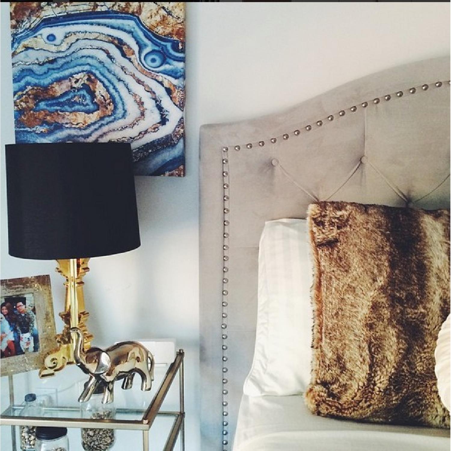 Z Gallerie Nicolette Queen Size Bed Frame - image-2