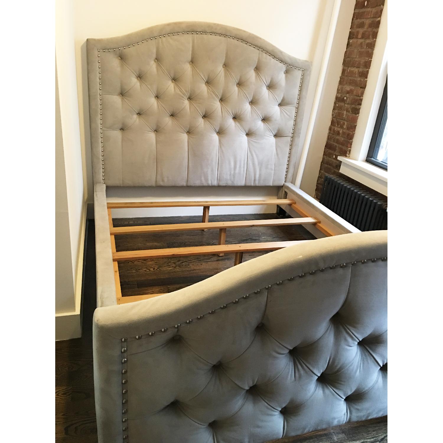 Z Gallerie Nicolette Queen Size Bed Frame - image-3