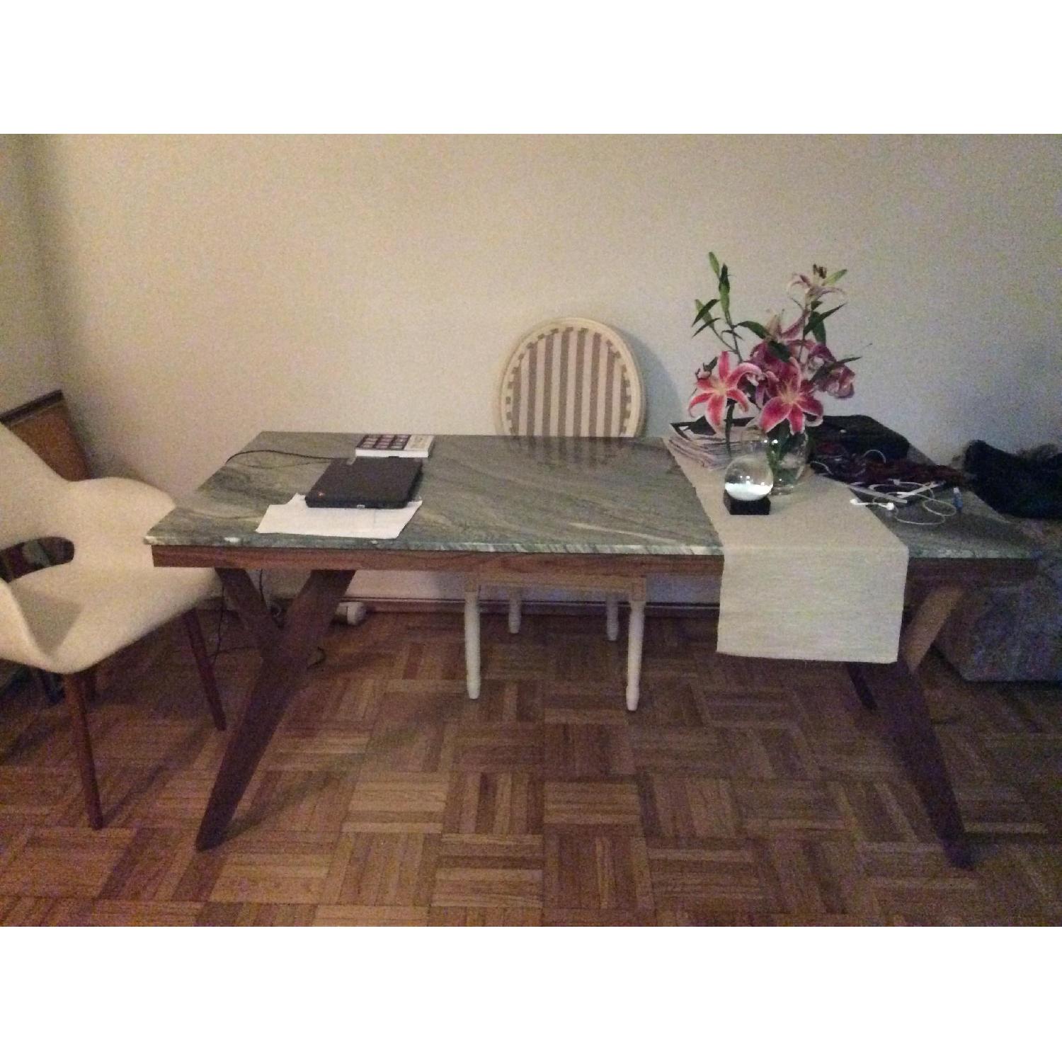 Organic Modernism Mid-Century Modern Marble Dining Table - image-1