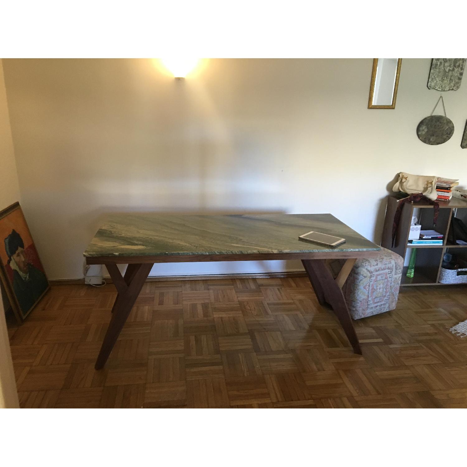 Organic Modernism Mid-Century Modern Marble Dining Table - image-2