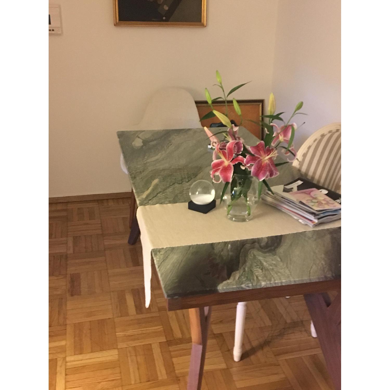 Organic Modernism Mid-Century Modern Marble Dining Table - image-3