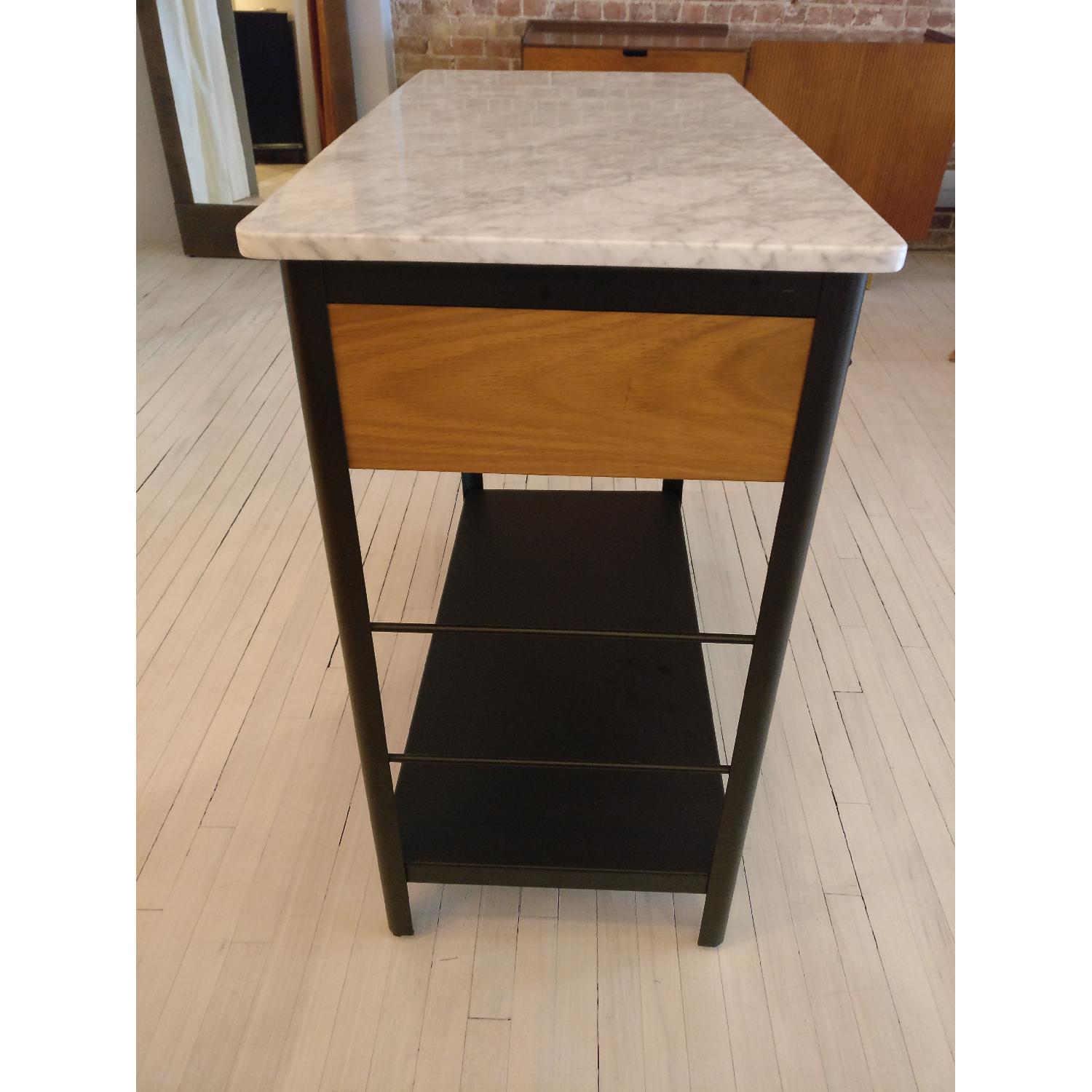 West Elm Marble Top Kitchen Island AptDeco