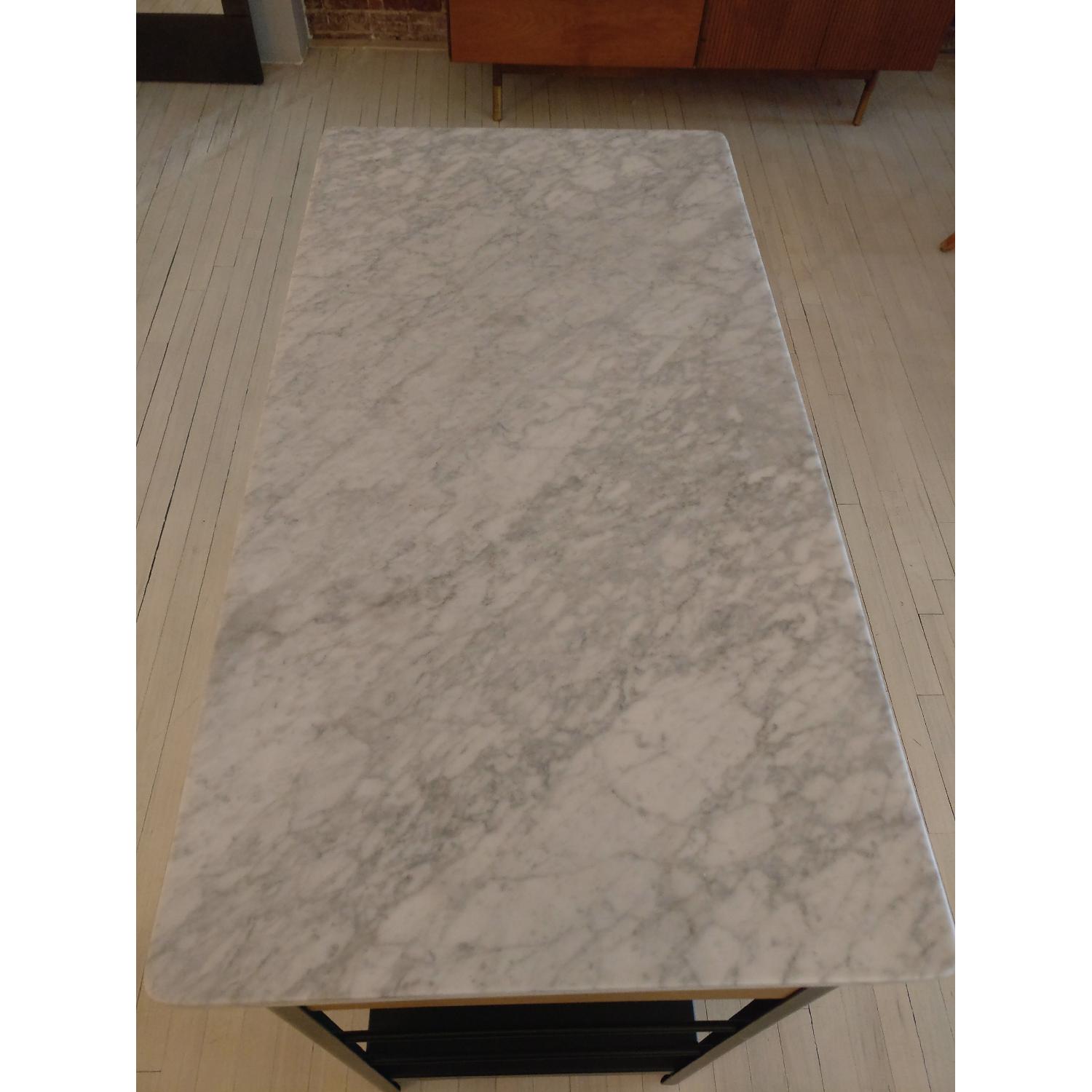 West Elm Marble Top Kitchen Island - image-5