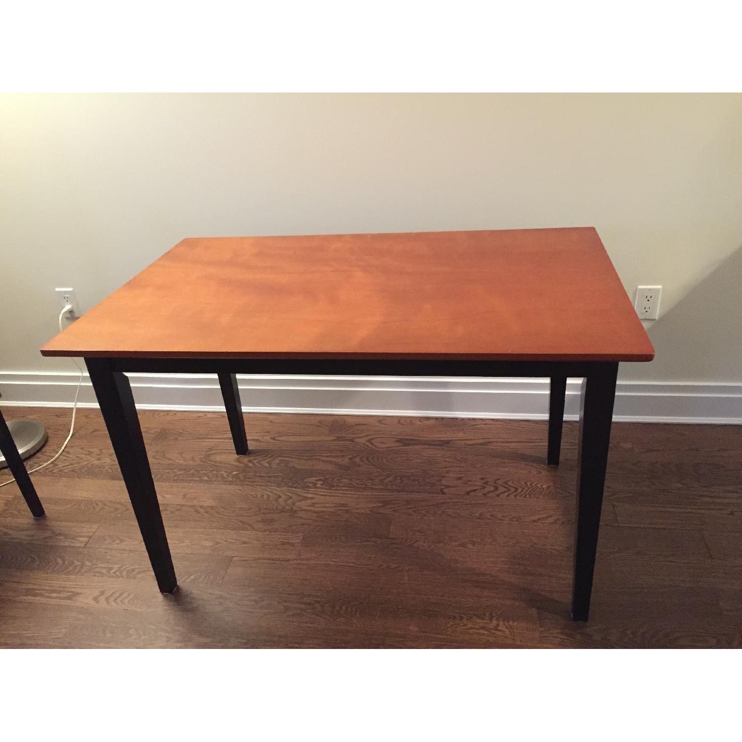 Cherry Wood Dining Table w/ 3 Chairs - image-2