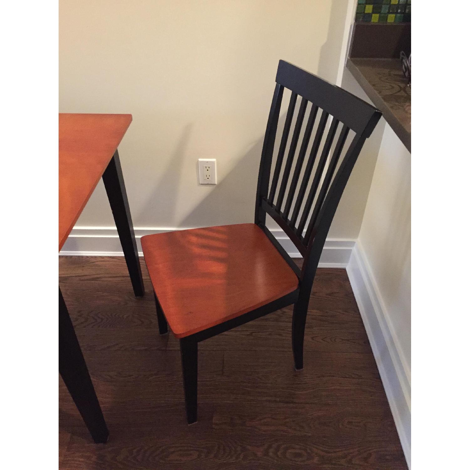 Cherry Wood Dining Table w/ 3 Chairs - image-3