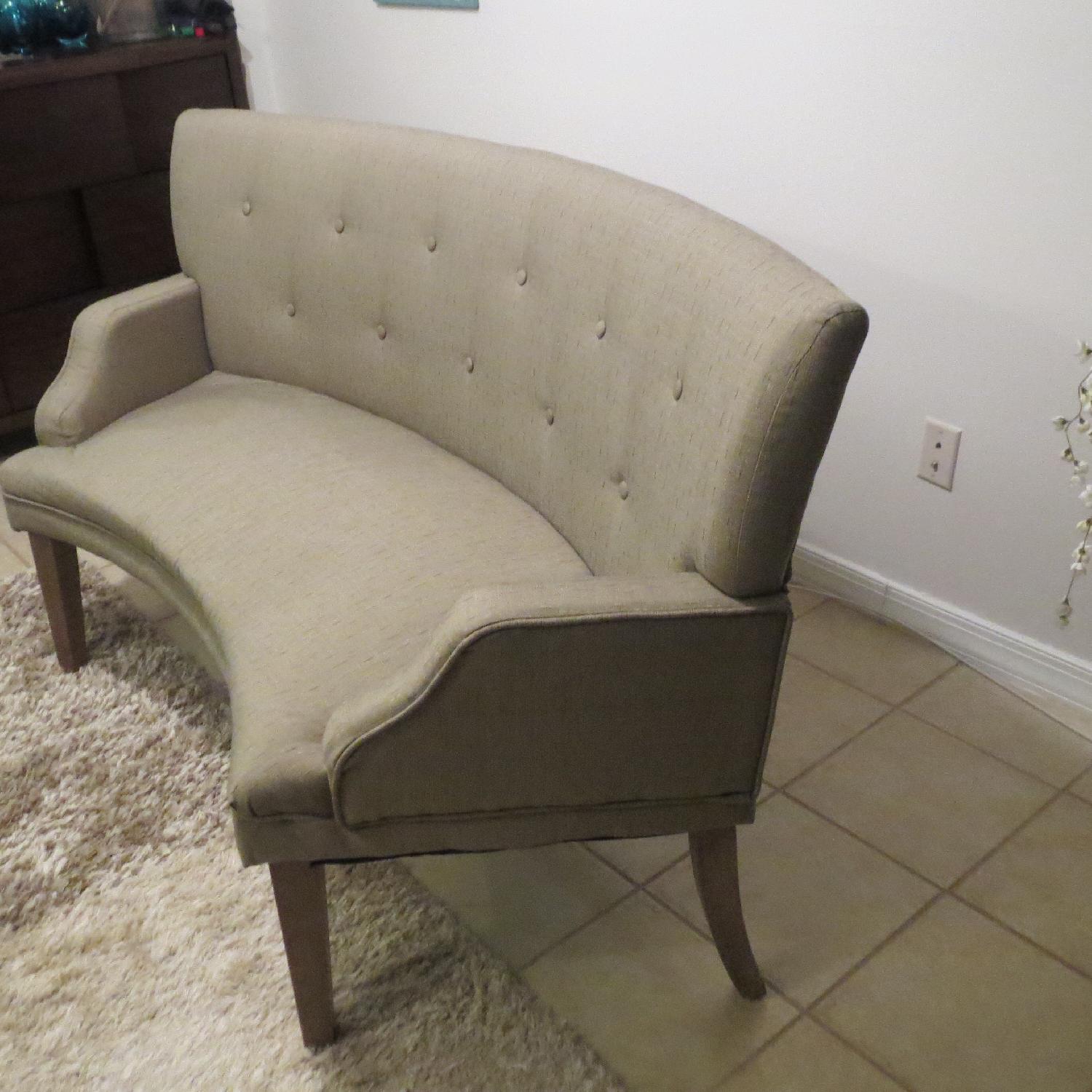 The Hilton Curved Graphite Loveseat - image-2