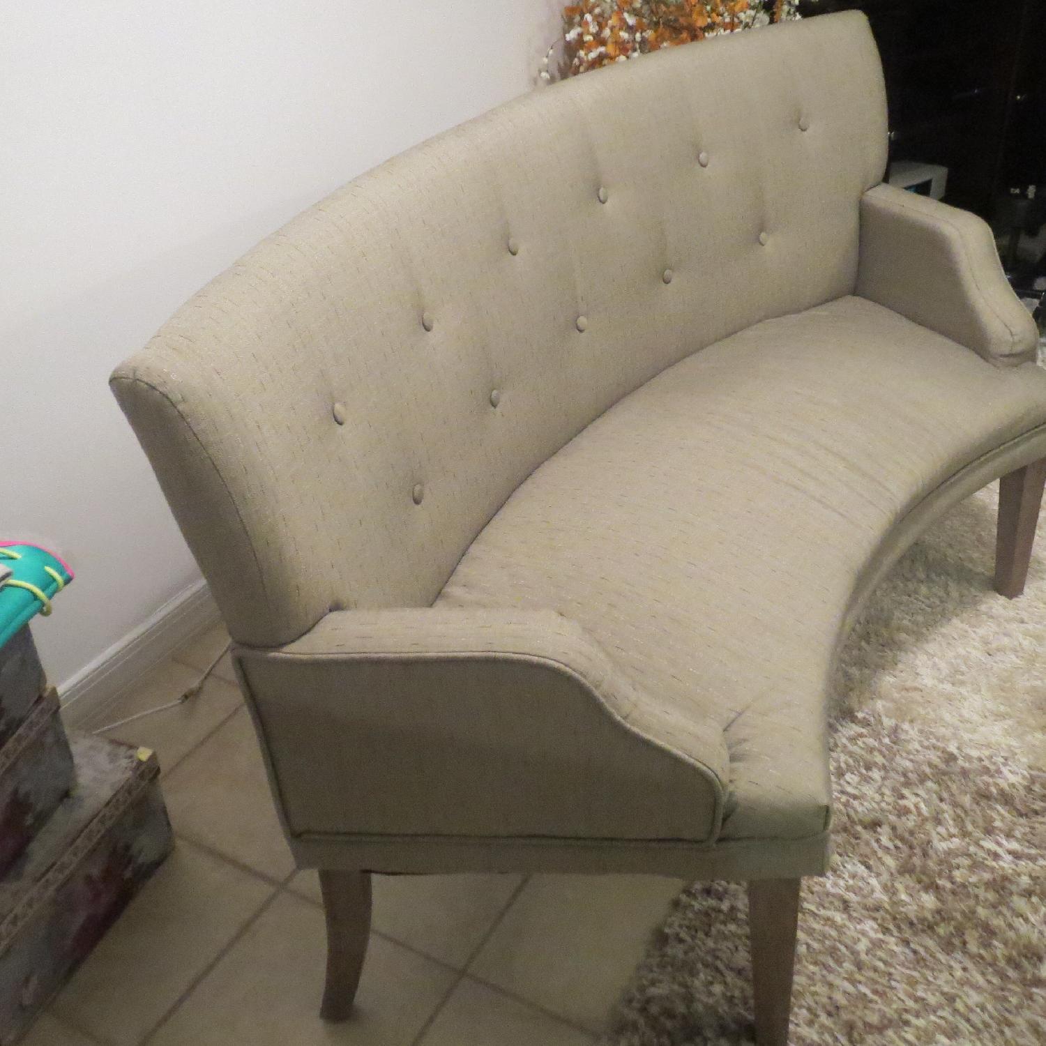 The Hilton Curved Graphite Loveseat - image-3